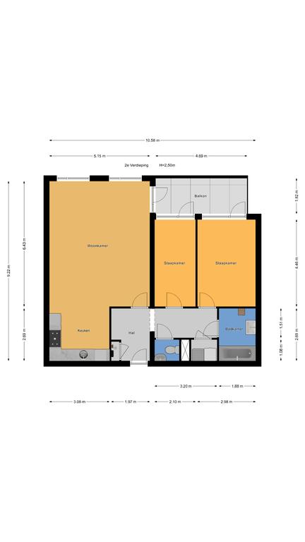 Plattegrond 1 van Reuzenreigerstraat 13