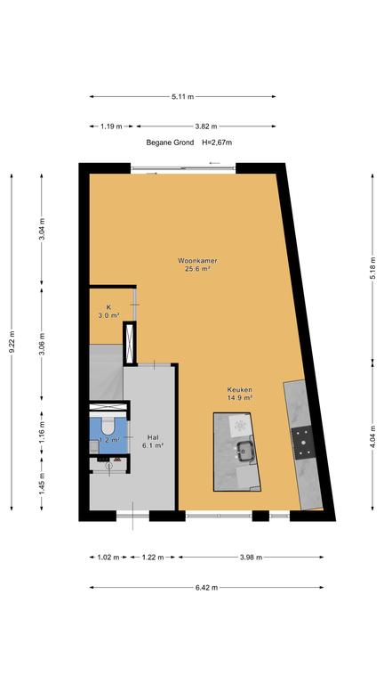 Plattegrond 1 van Weegbree 123
