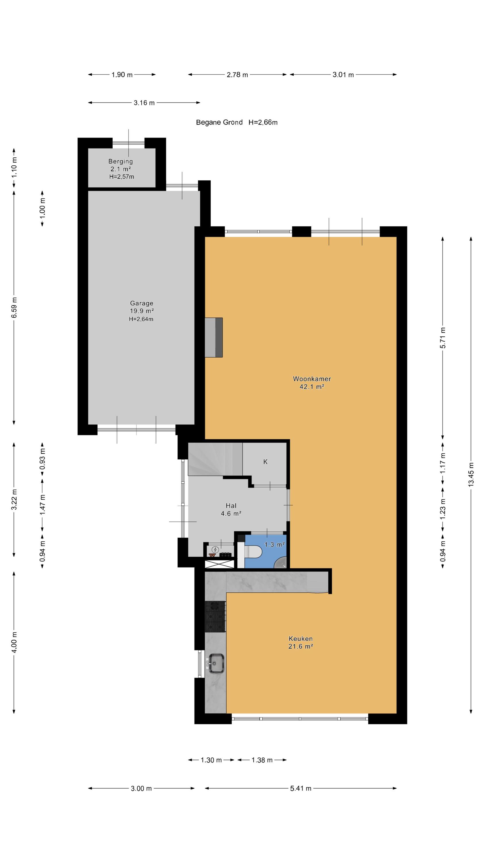 Plattegrond 1 van Hof van Naeltwijck 21