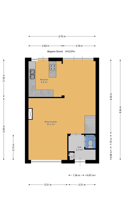 Plattegrond 1 van Coornwinderlaan 10
