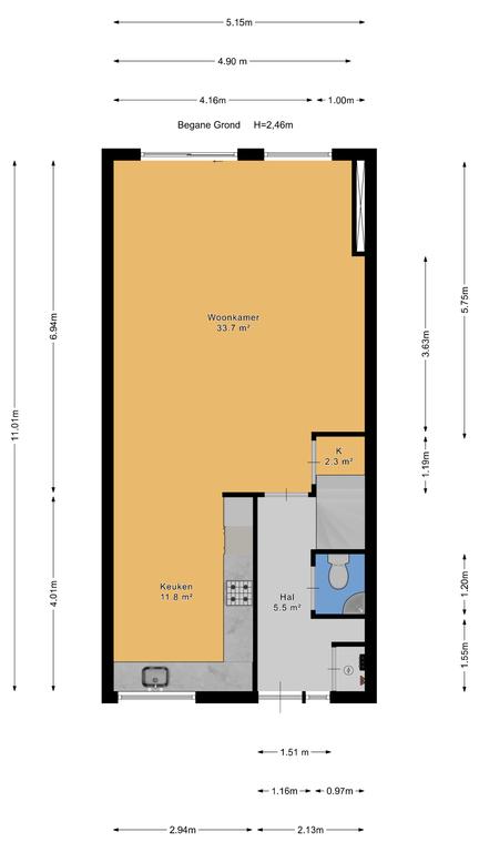 Plattegrond 1 van Hof van Rijnsburg 27