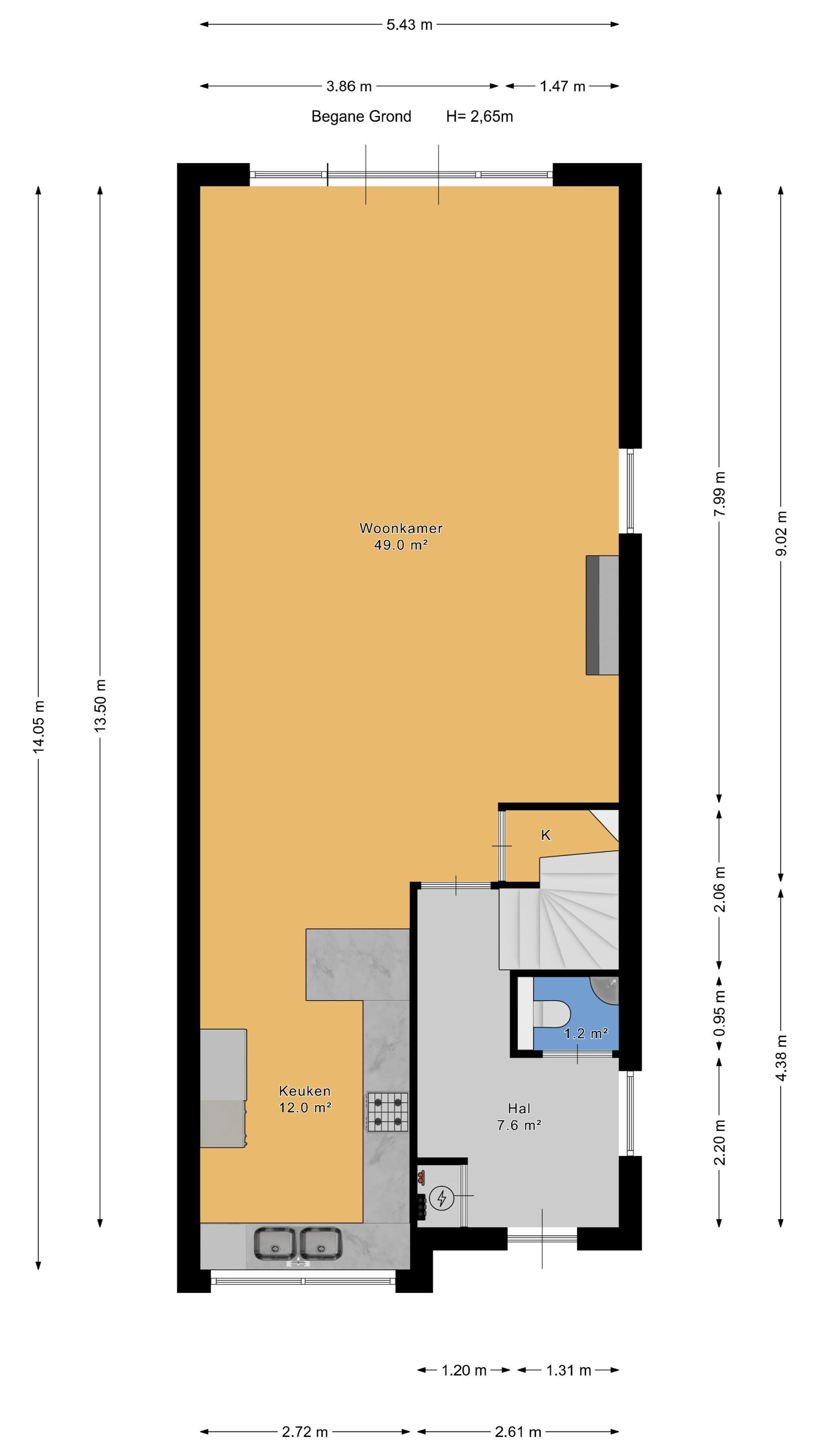 Plattegrond 1 van Hof van Polanen 19