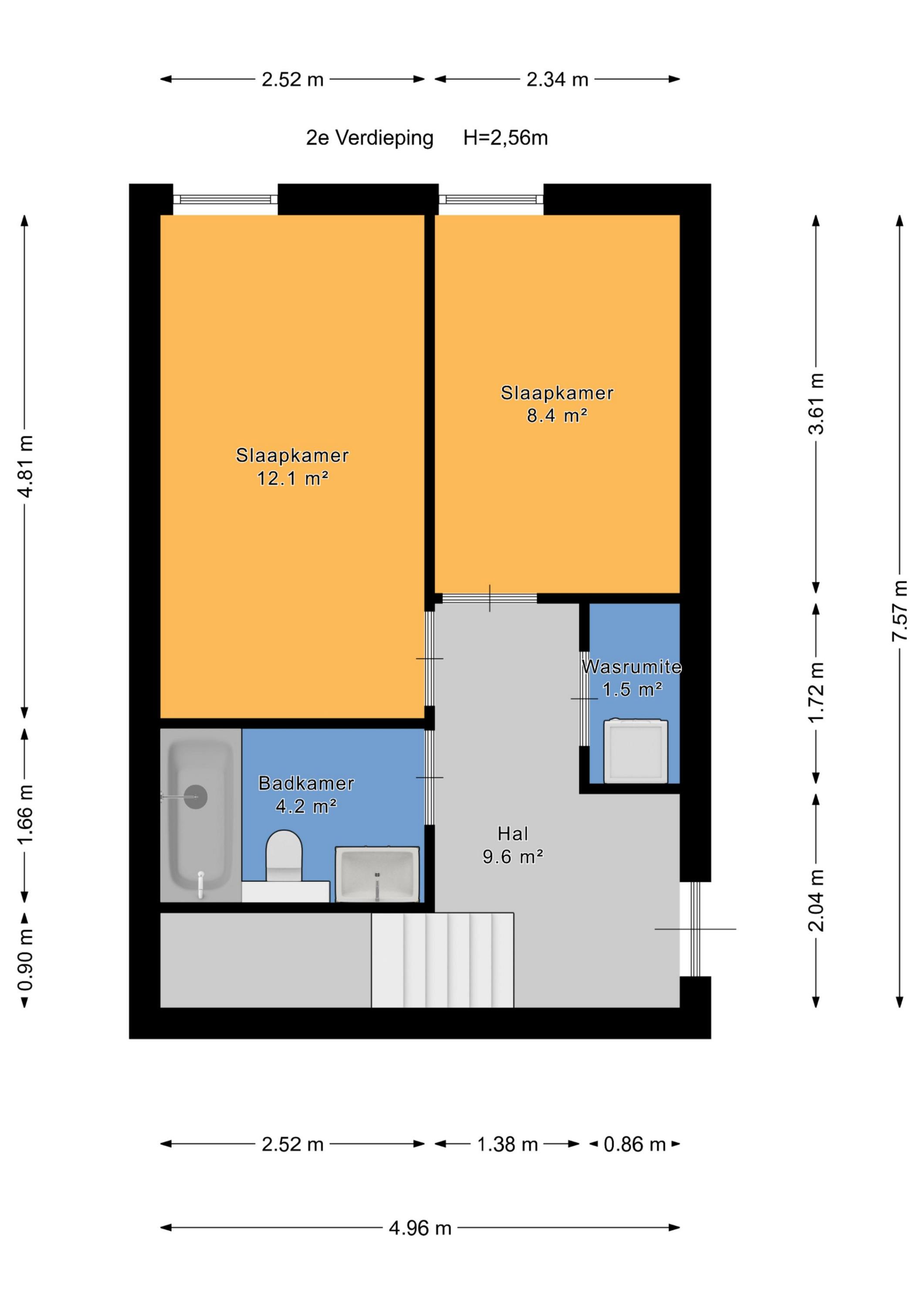Plattegrond 1 van Zonnehof 96