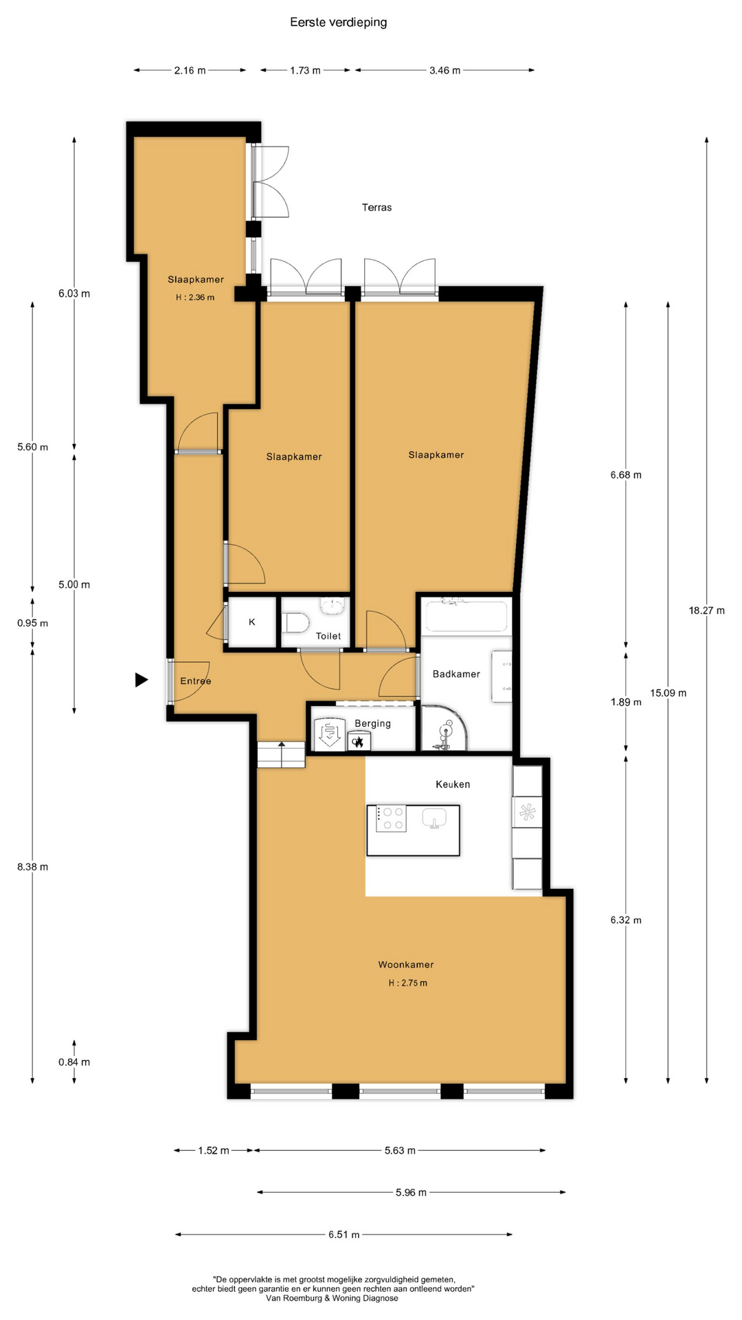 Plattegrond 1 van Buitenhof 59