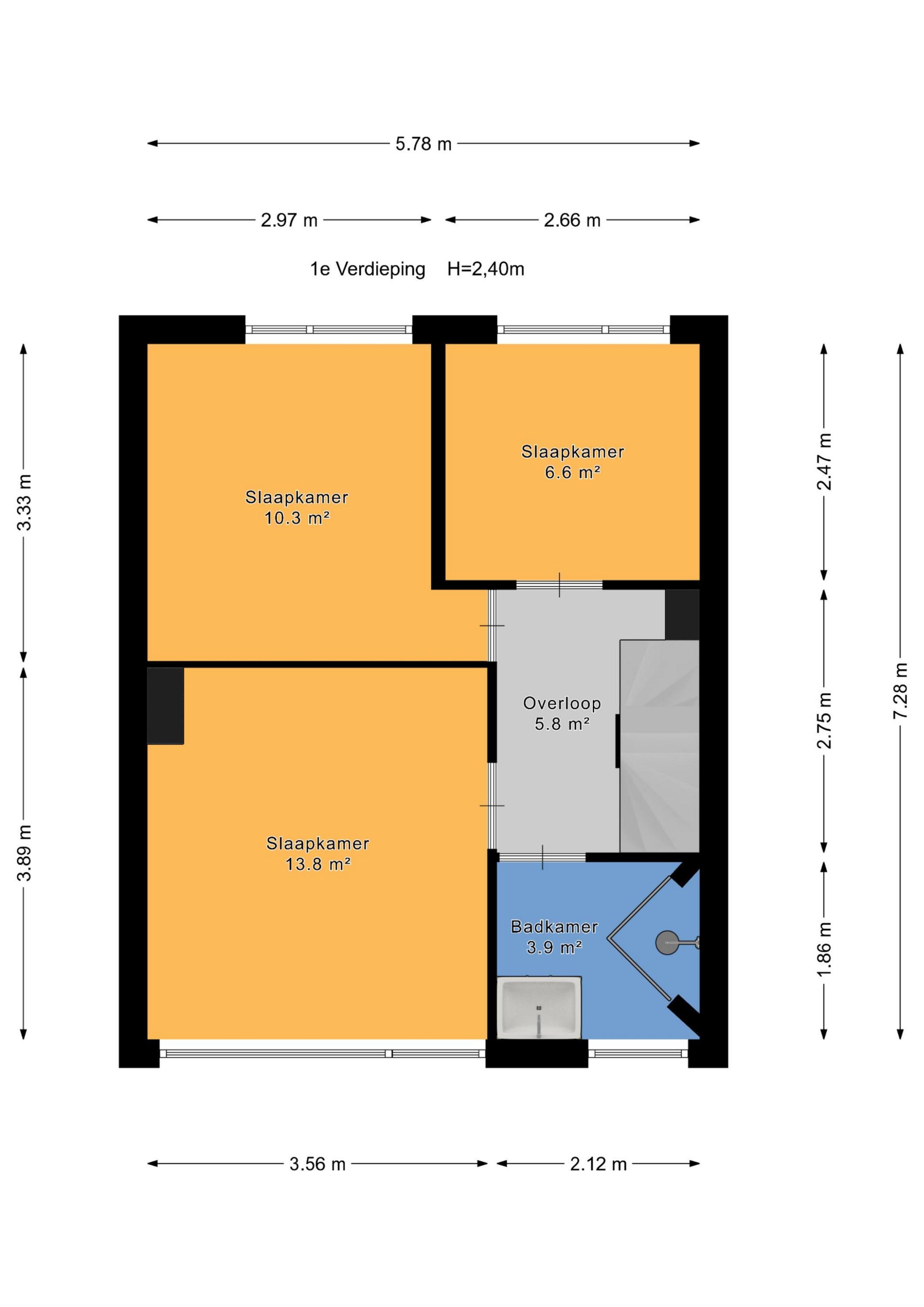 Plattegrond 1 van Sytwinde 8