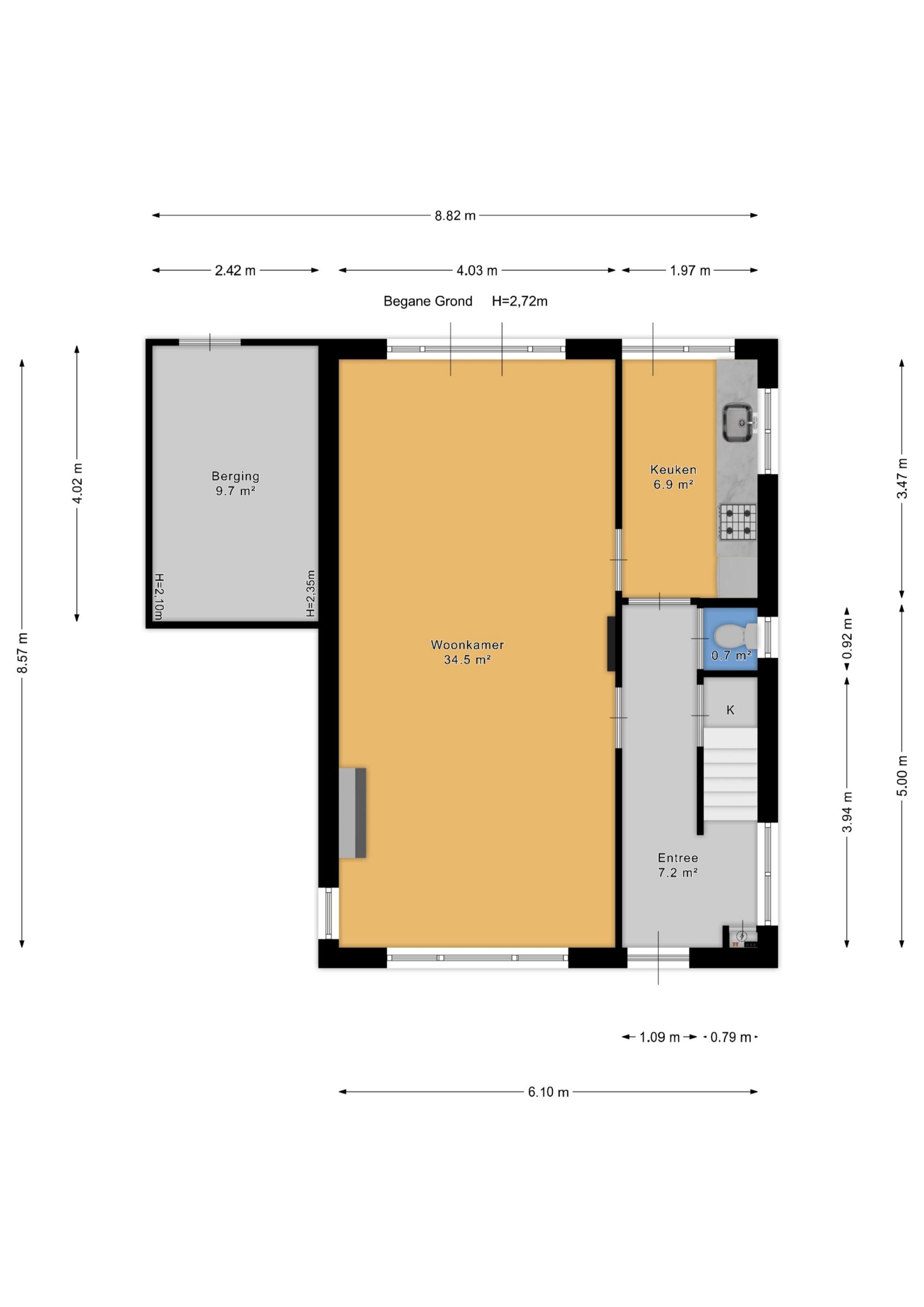 Plattegrond 1 van Molenweg 20