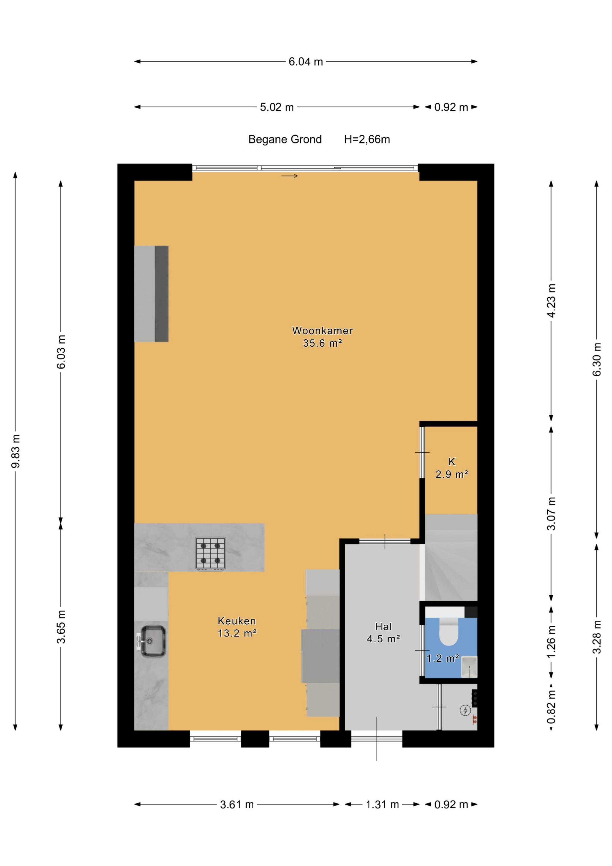 Plattegrond 1 van Soesterberghof 98