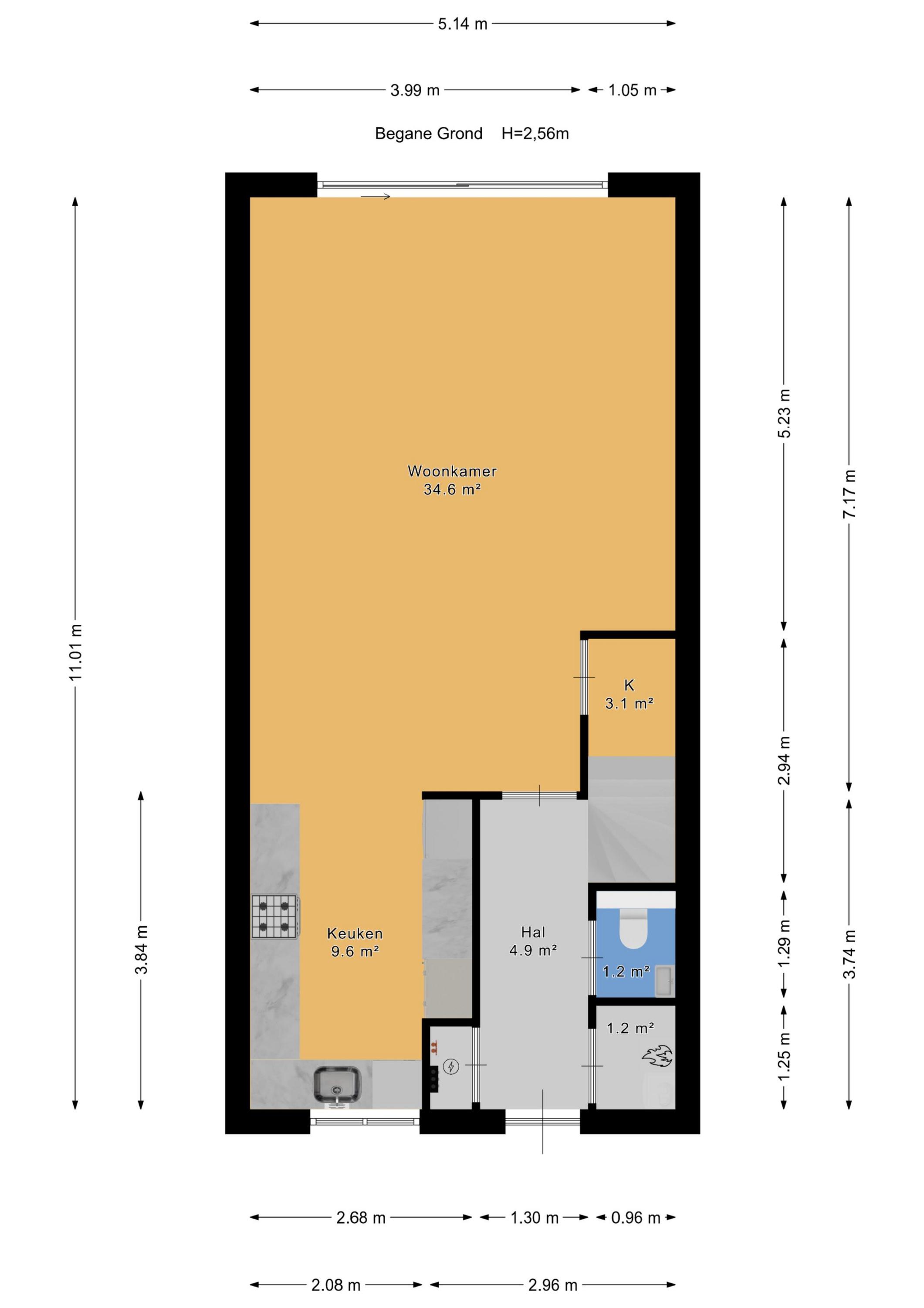 Plattegrond 1 van Fresiatuin 24