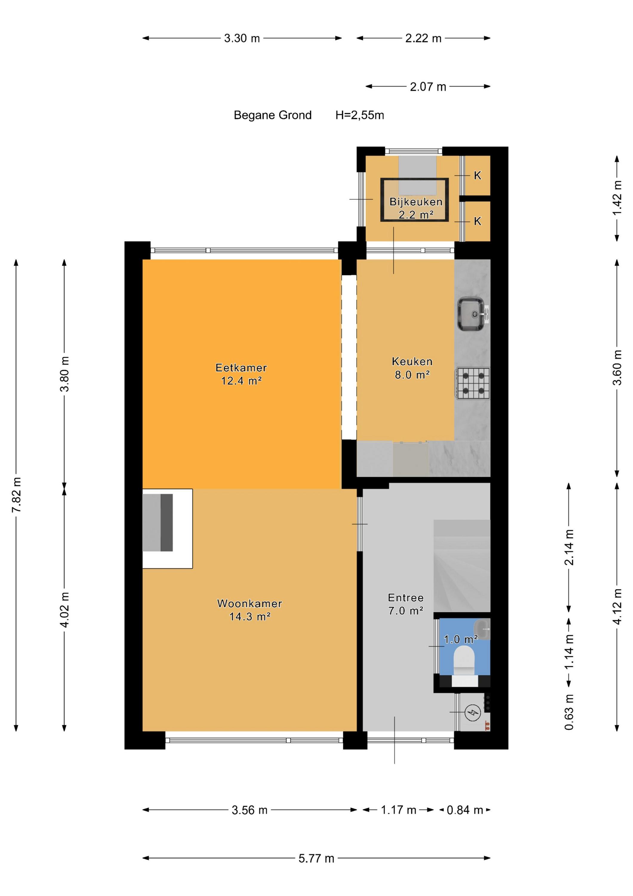 Plattegrond 1 van Berkenhof 35