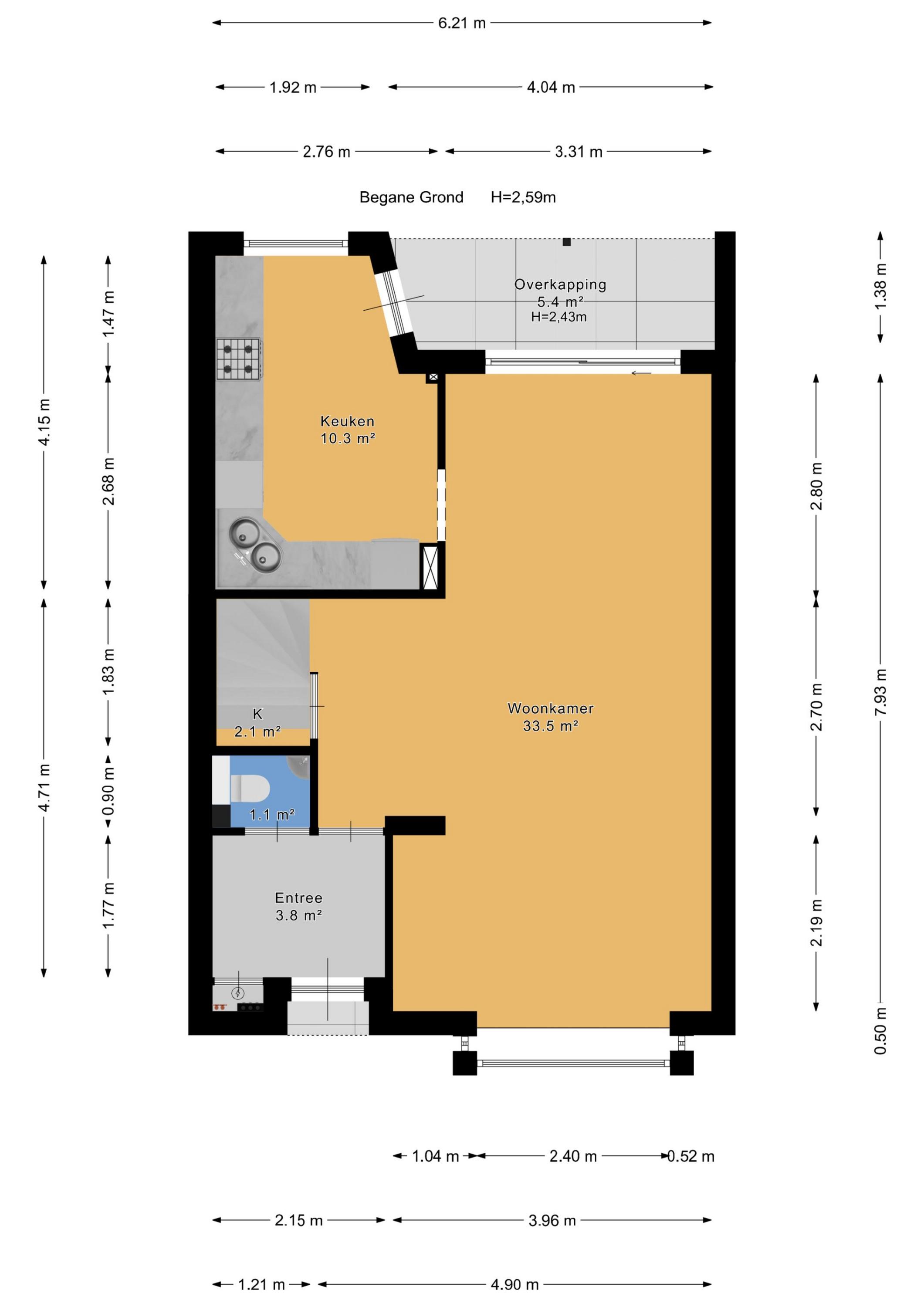 Plattegrond 1 van Sytwinde 11