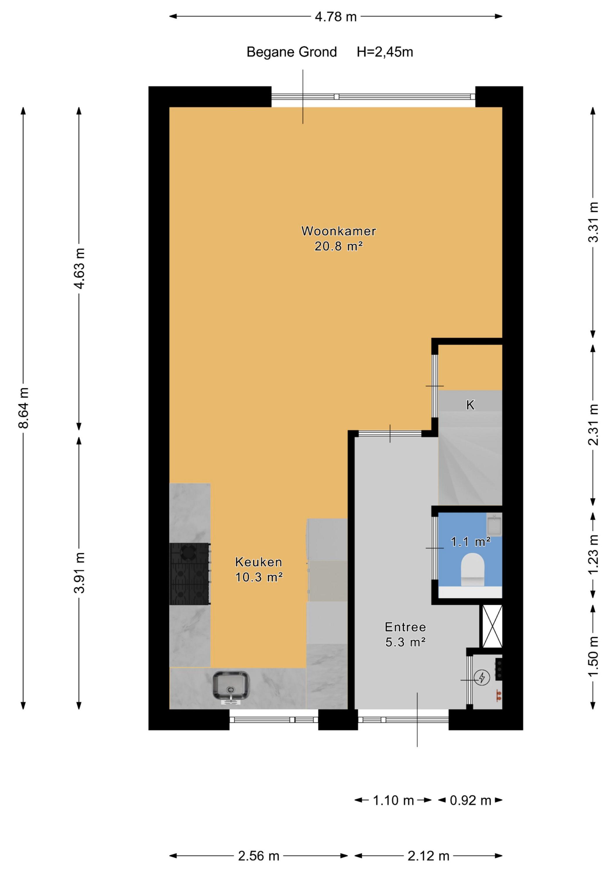 Plattegrond 1 van Vermeulenlaan 51