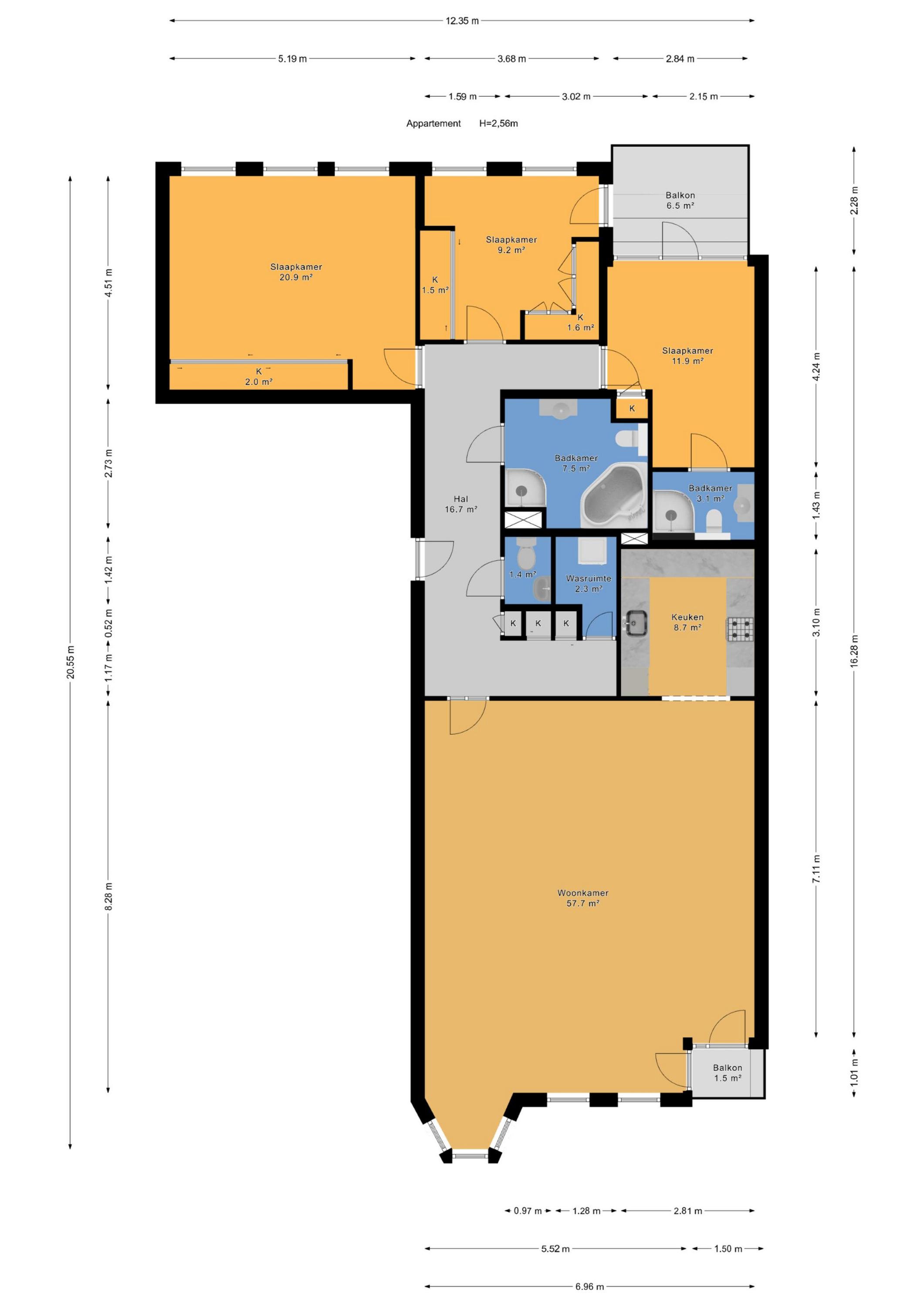 Plattegrond 1 van Houtweg 79