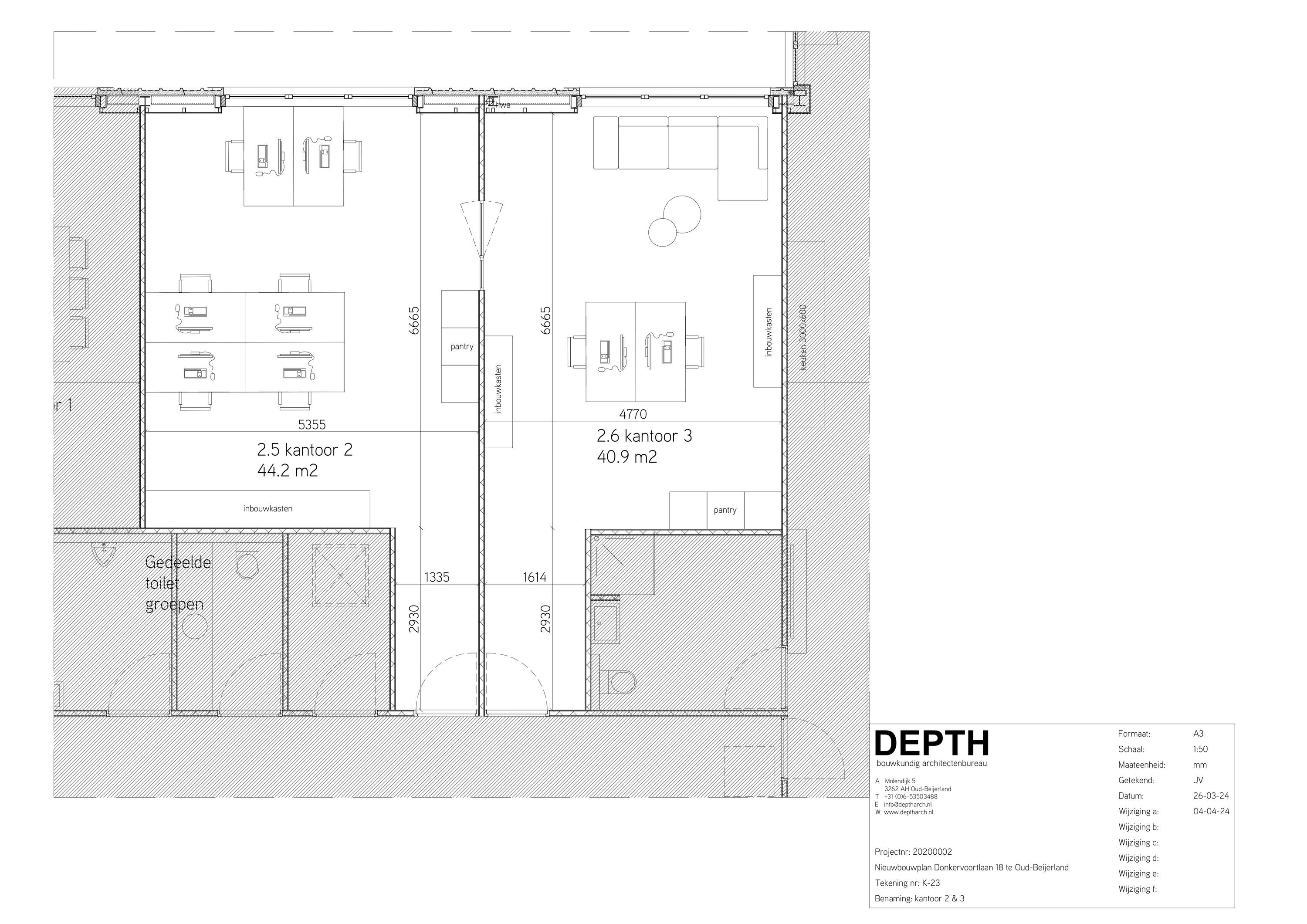 Plattegrond 1 van Donkervoortlaan 18a