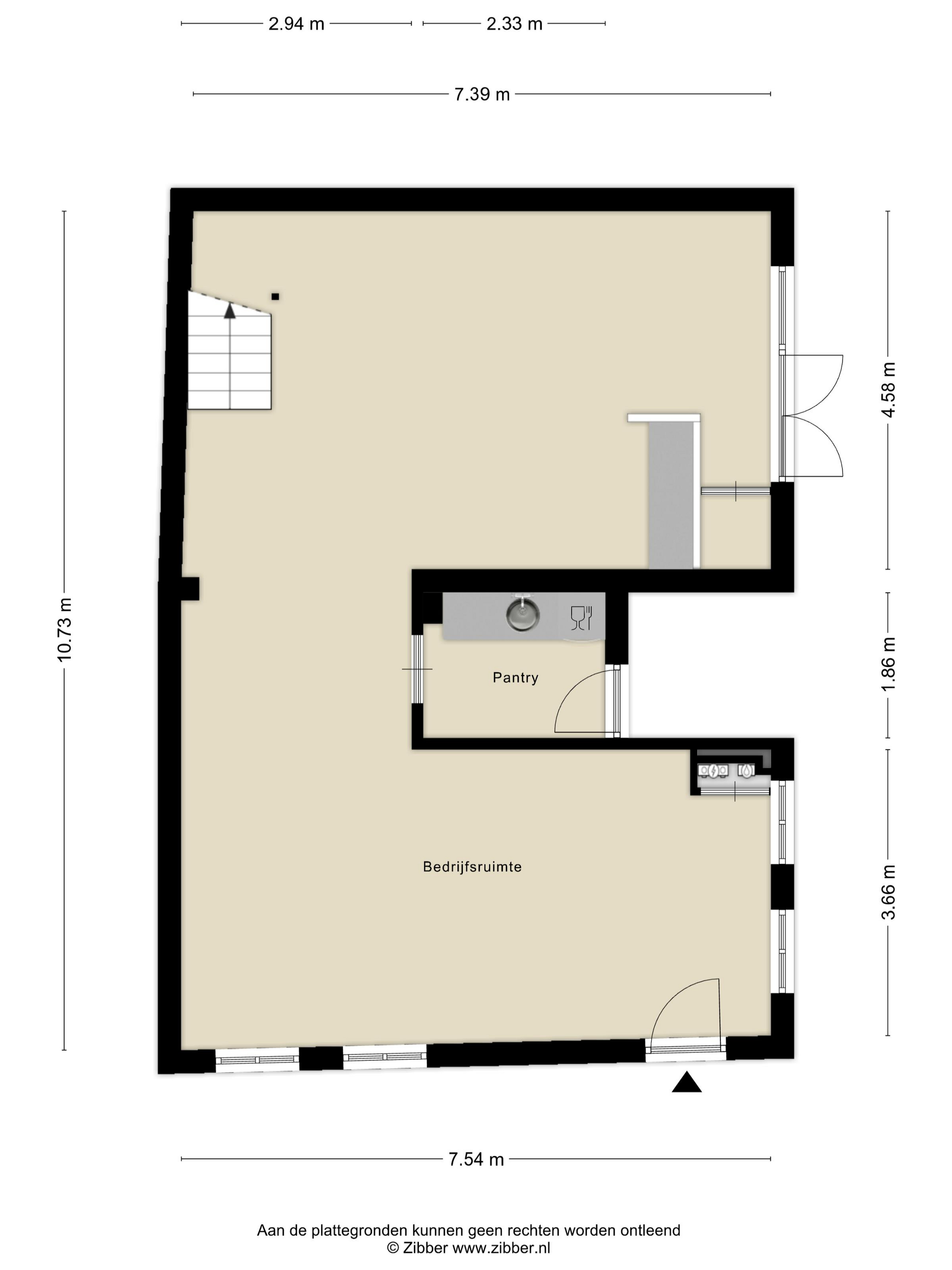 Plattegrond 1 van Peperstraat 11