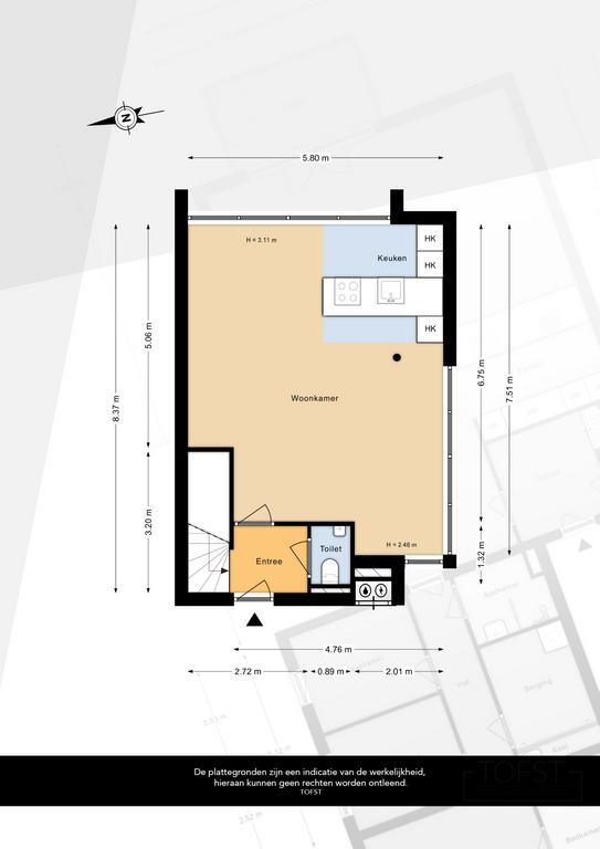 Plattegrond 1 van Koningsdreef 39