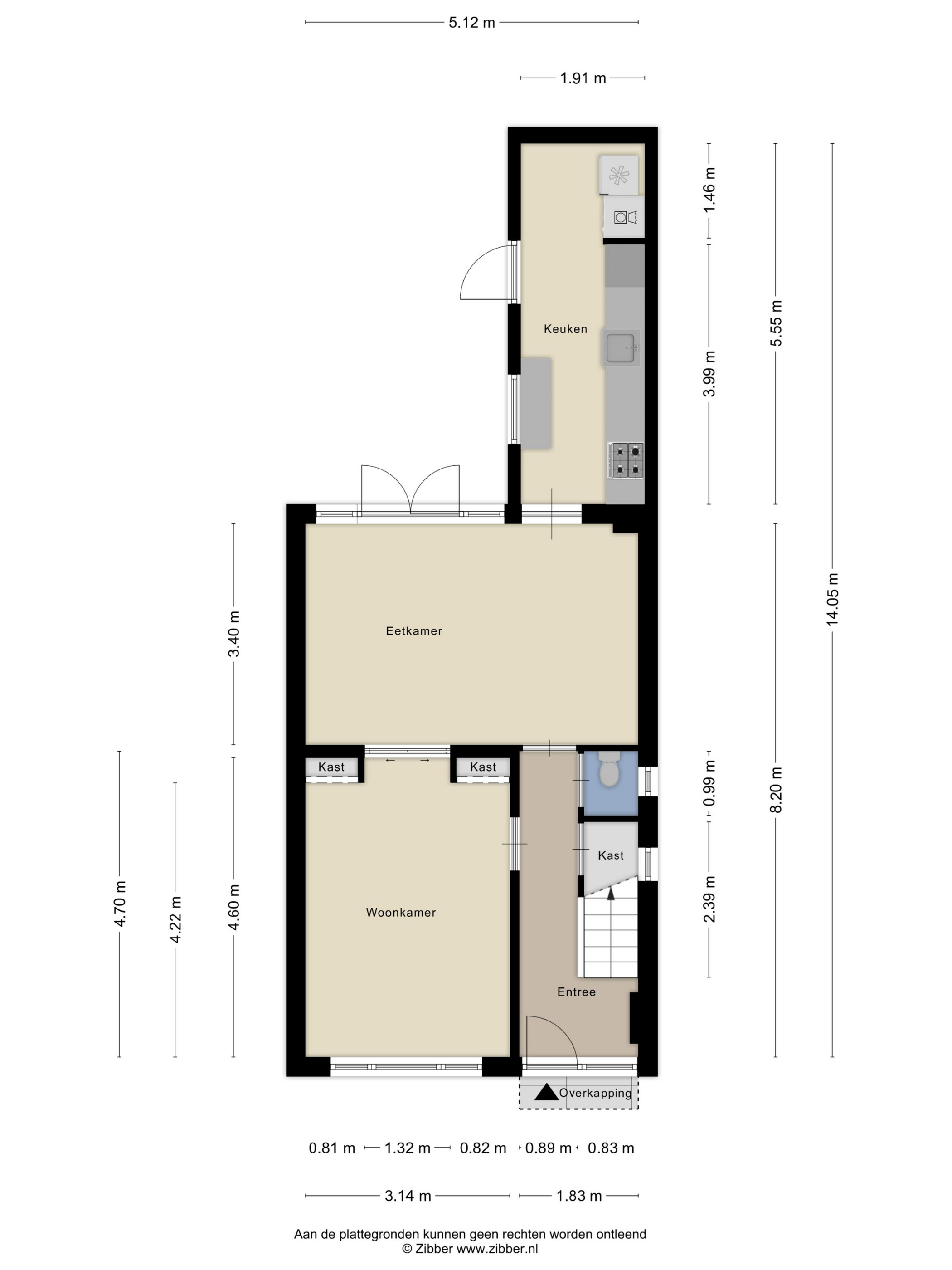 Plattegrond 1 van Karel Doormanstraat 54