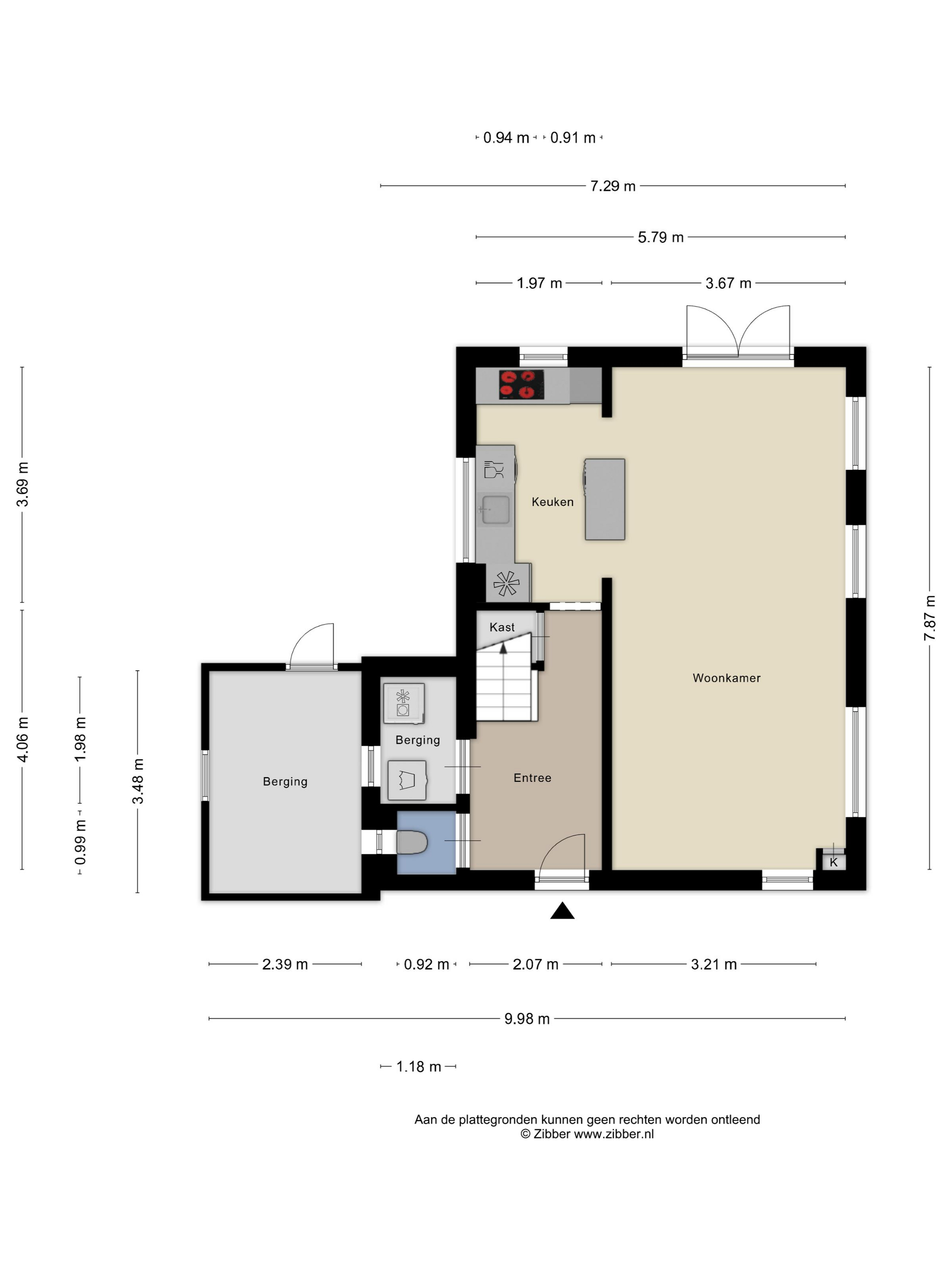 Plattegrond 1 van Gatsedijk 62