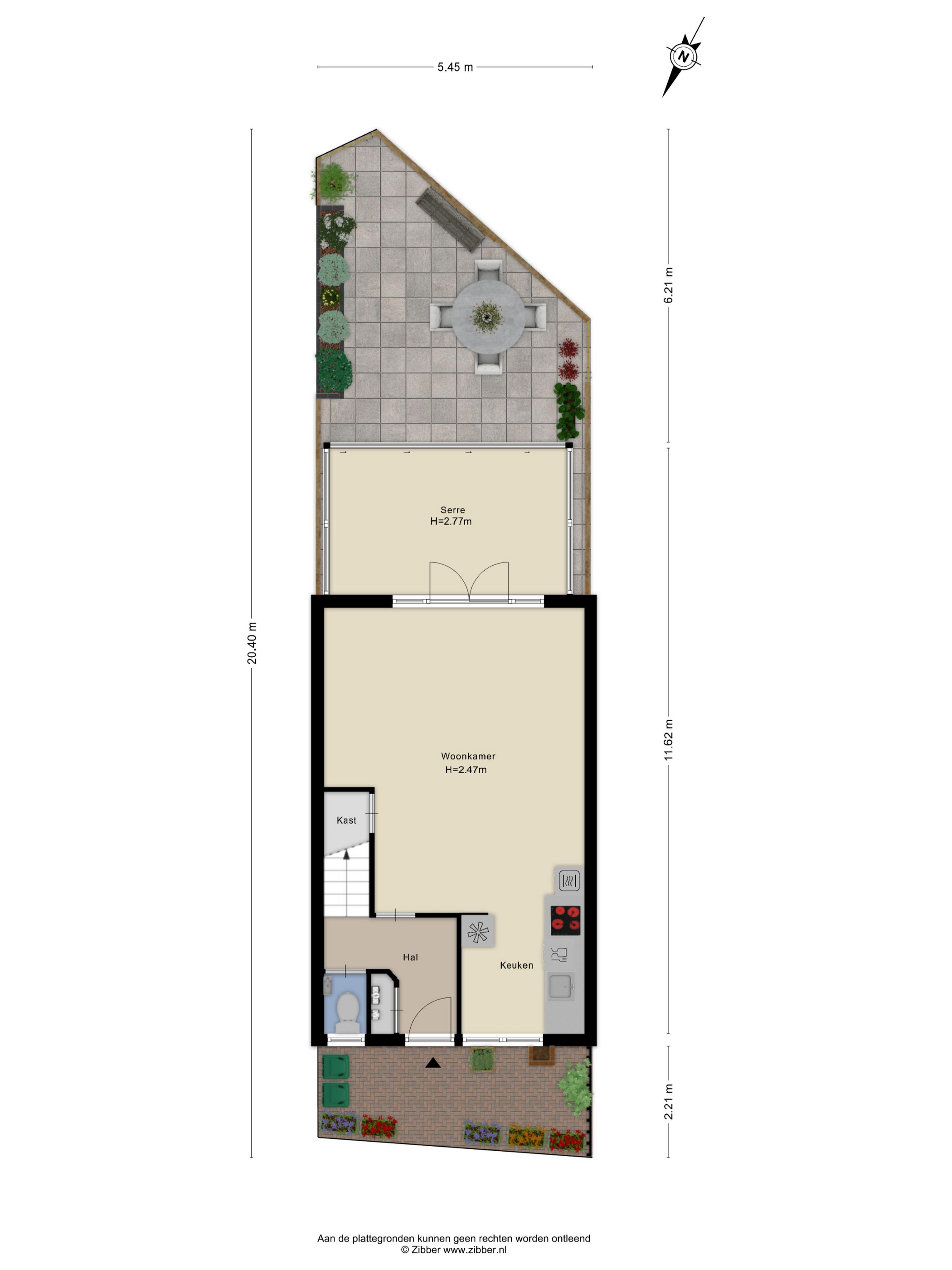 Plattegrond 1 van Schalmei 74
