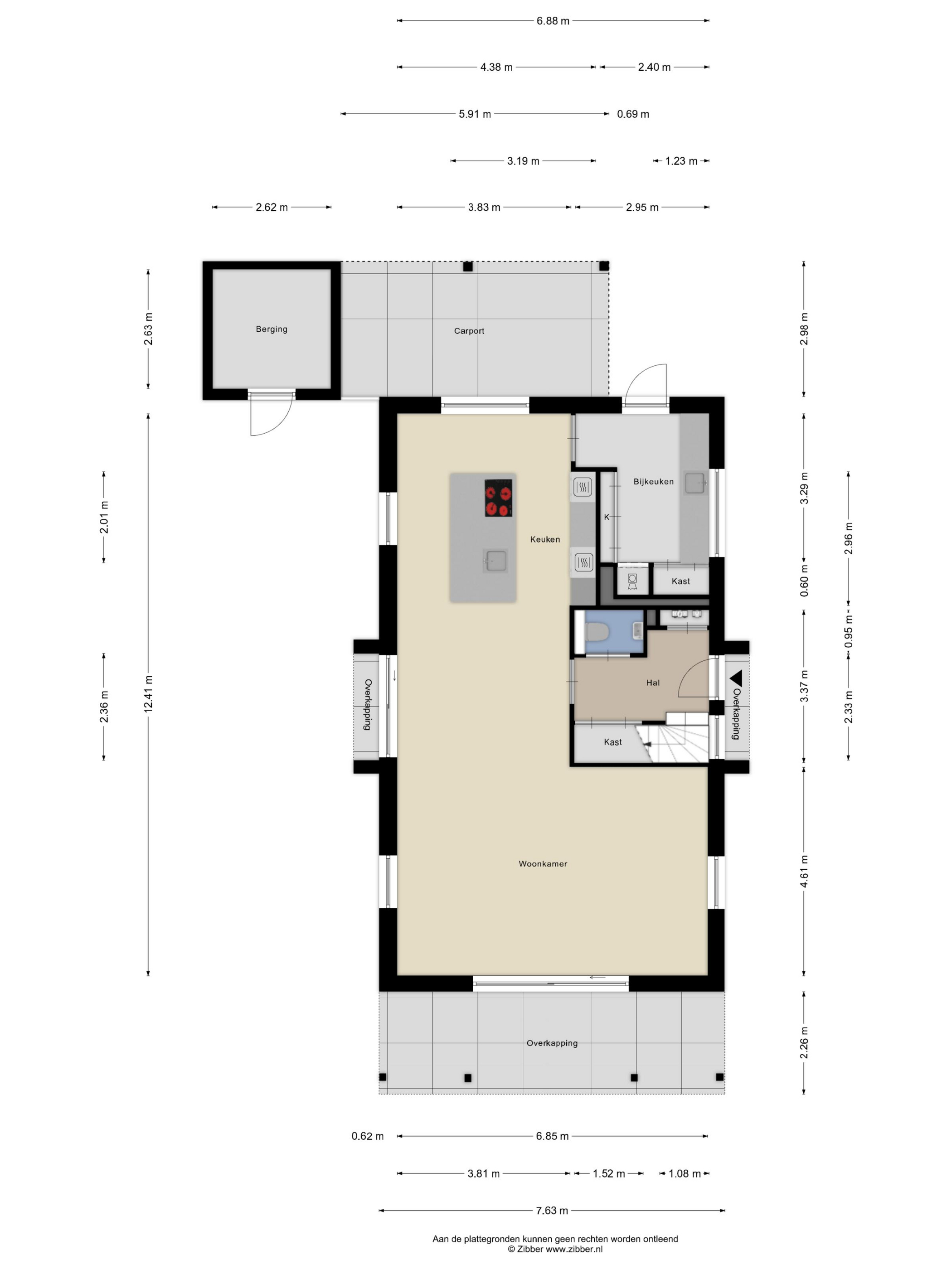 Plattegrond 1 van Paltrokmolen 4