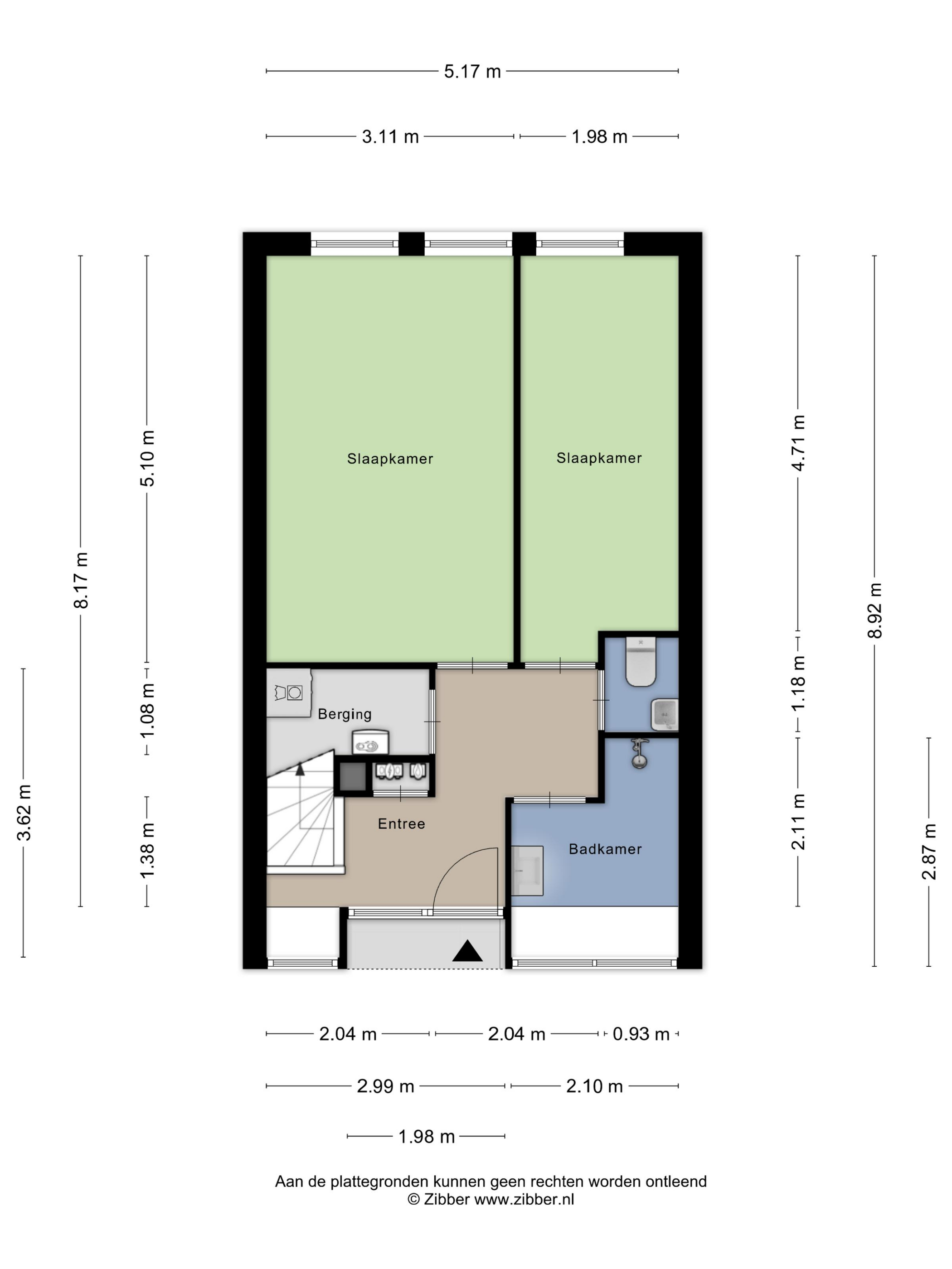 Plattegrond 1 van Vierwiekenplein 8
