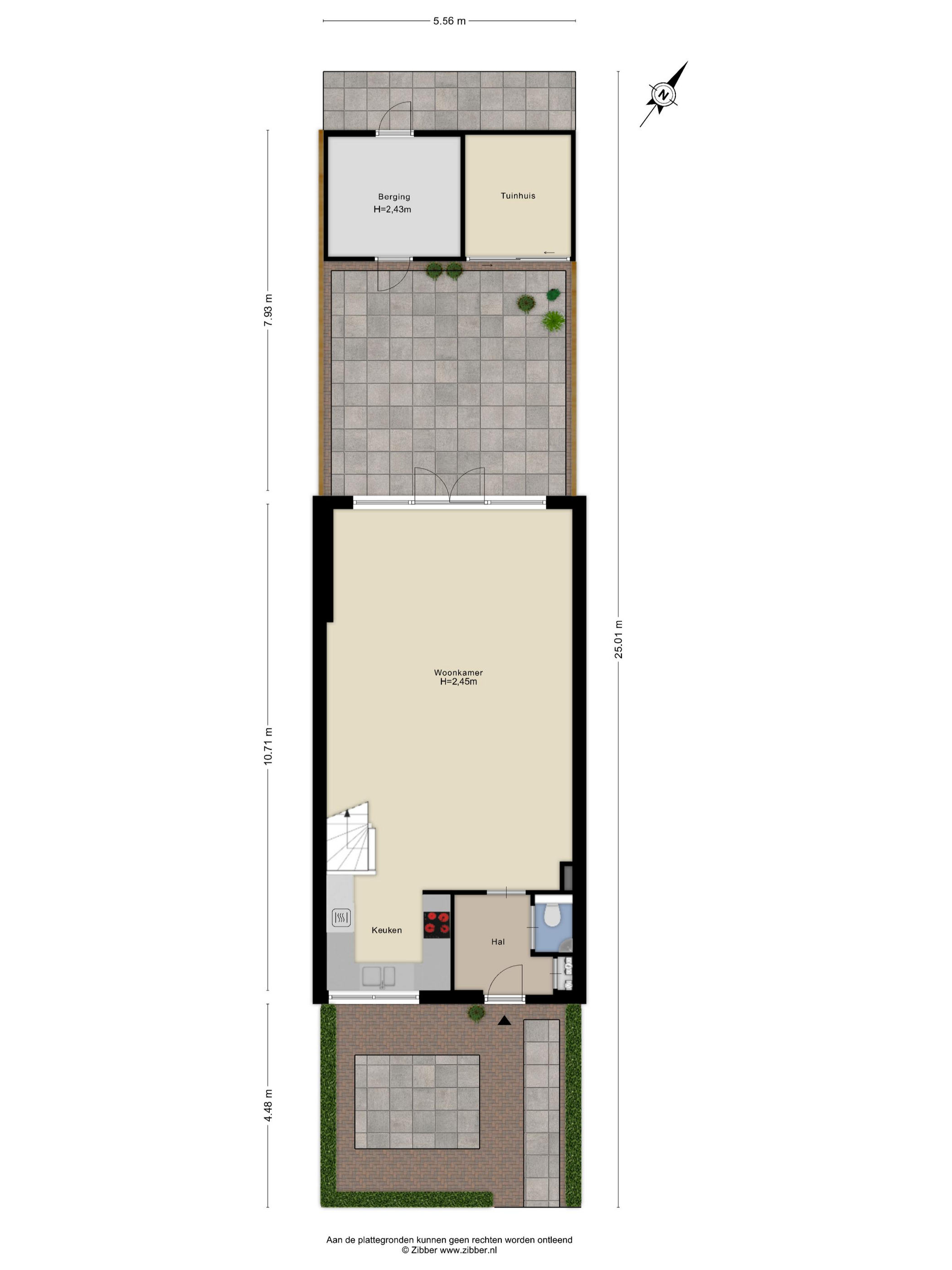 Plattegrond 1 van Poortlaan 54