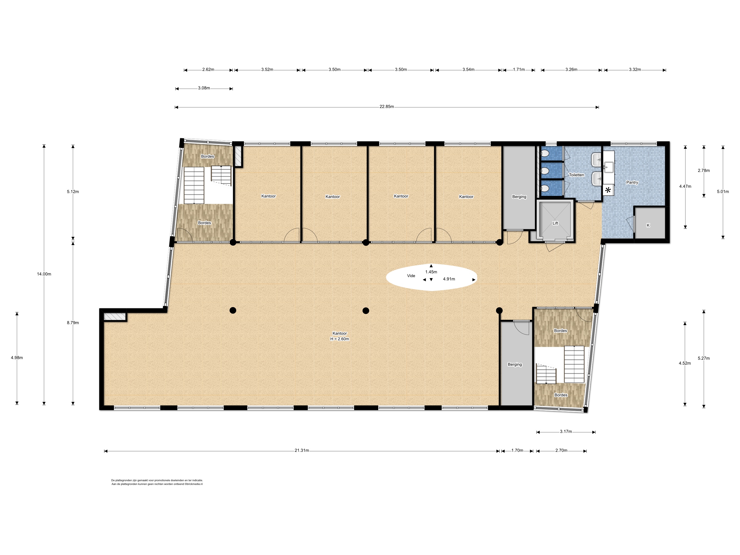 Plattegrond 1 van Tanthofdreef 21