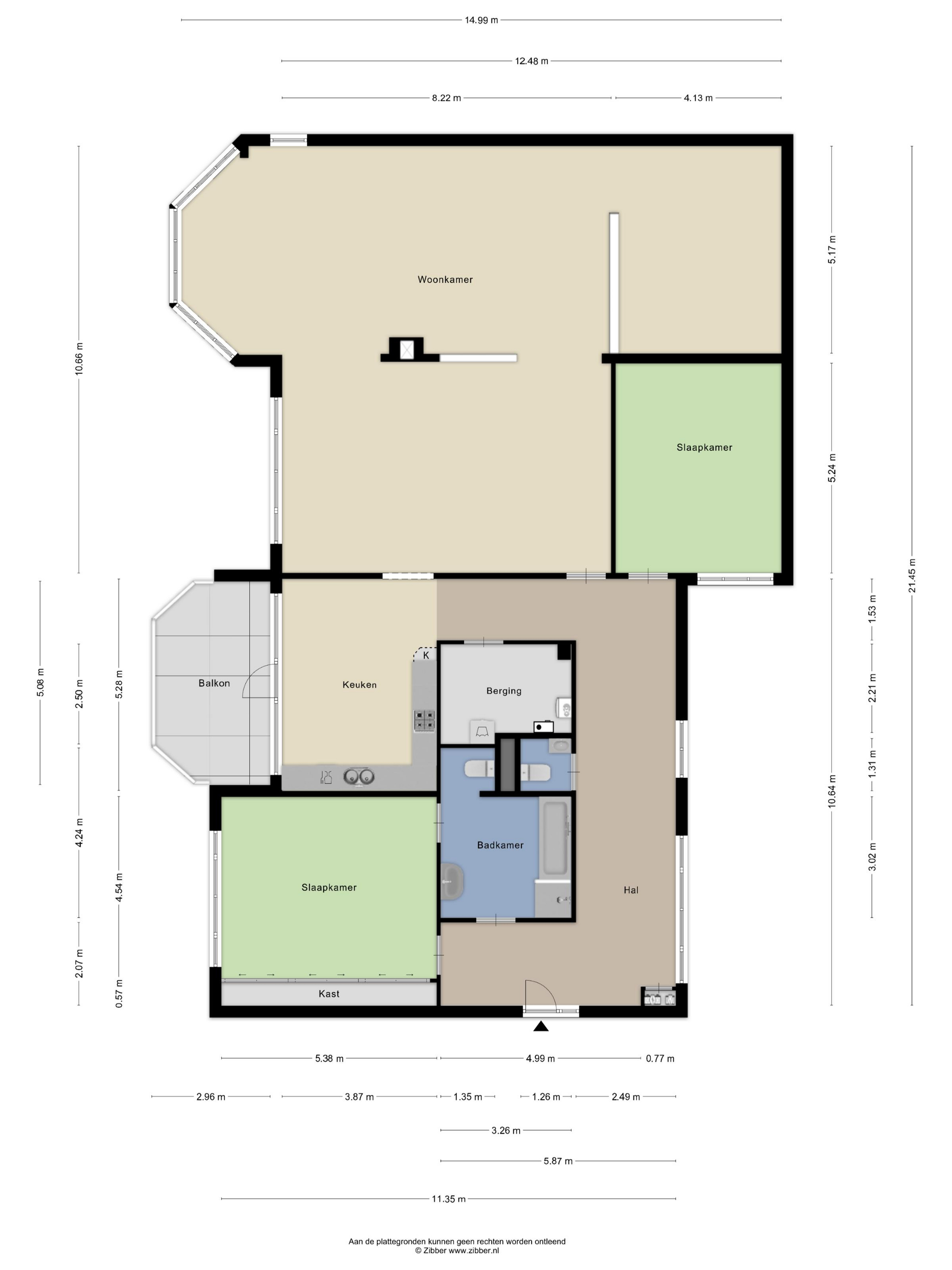 Plattegrond 1 van De Korenbeurs 3