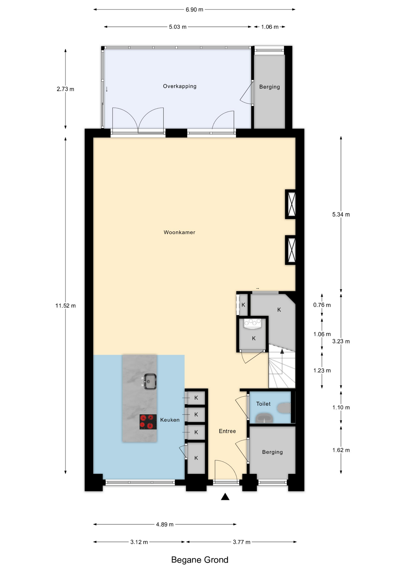 Plattegrond 1 van Korenbloem 33