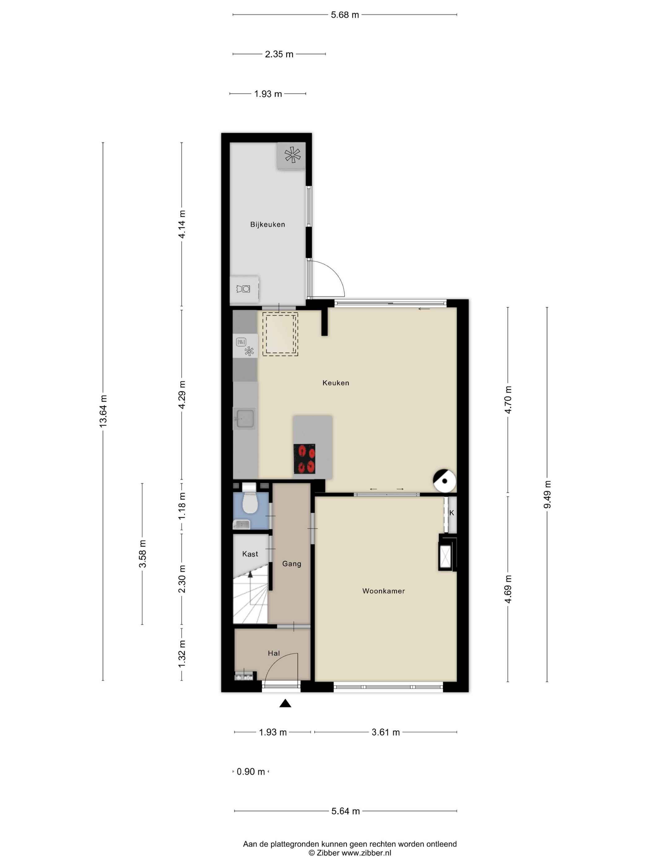 Plattegrond 1 van Acacialaan 27
