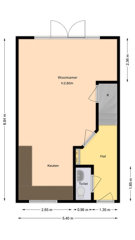 Plattegrond 1 van Rietzanger 52