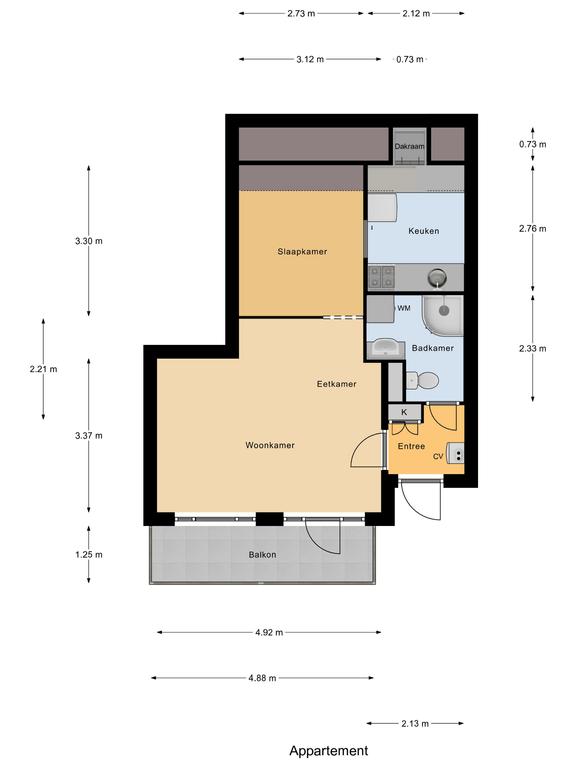 Plattegrond 1 van Beun 35