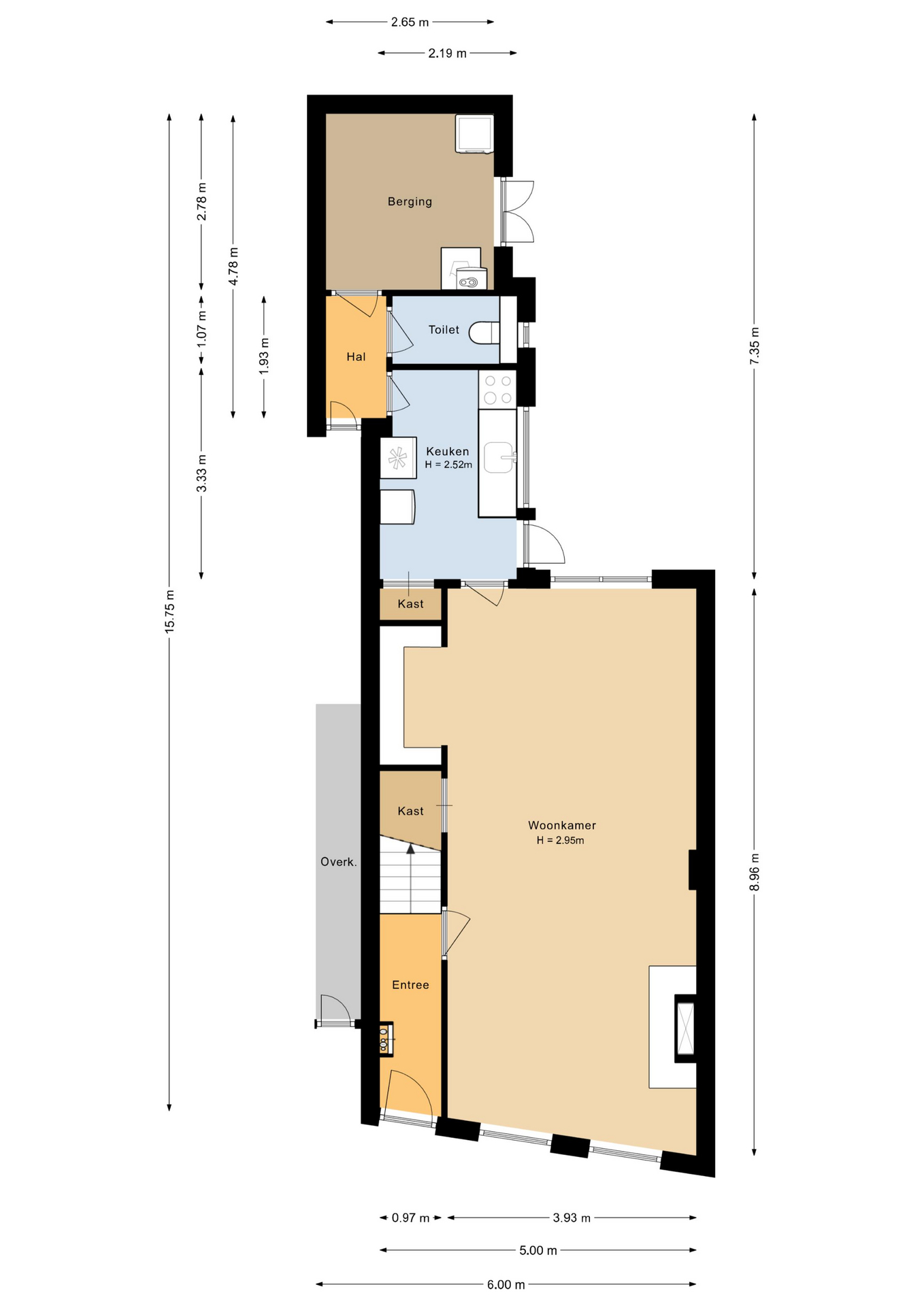 Plattegrond 1 van Noorder Havendijk 10