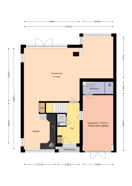 Plattegrond 1 van Meindertsloot 6