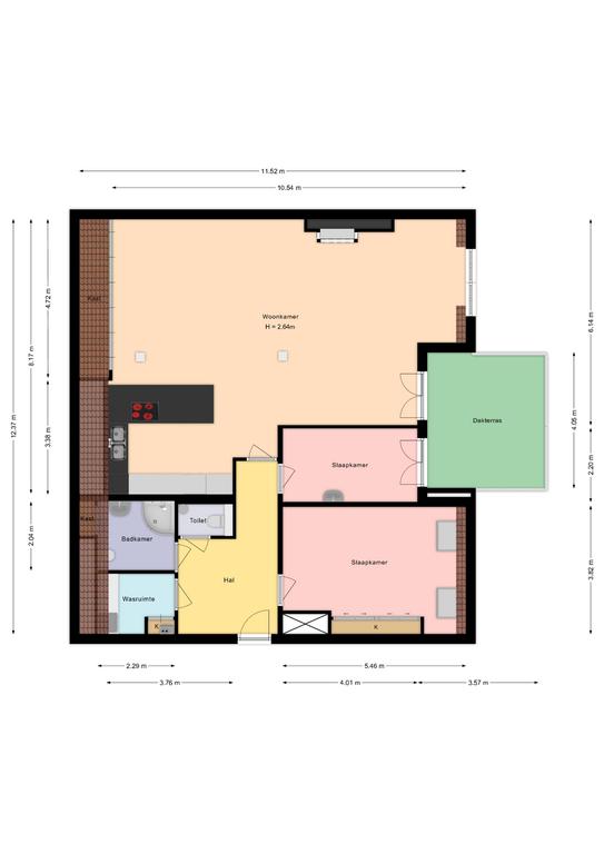 Plattegrond 1 van Ridderstraat 59