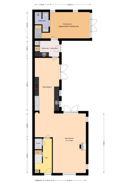 Plattegrond 1 van Turfhoek 20