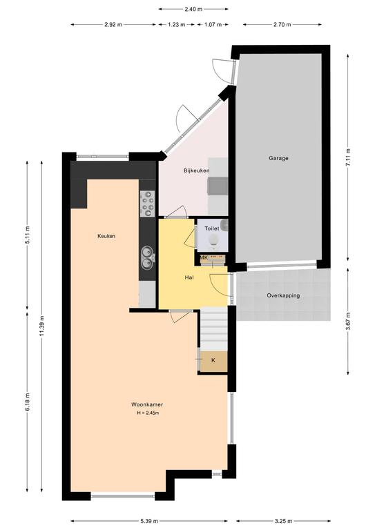 Plattegrond 1 van Onder Zeil 27