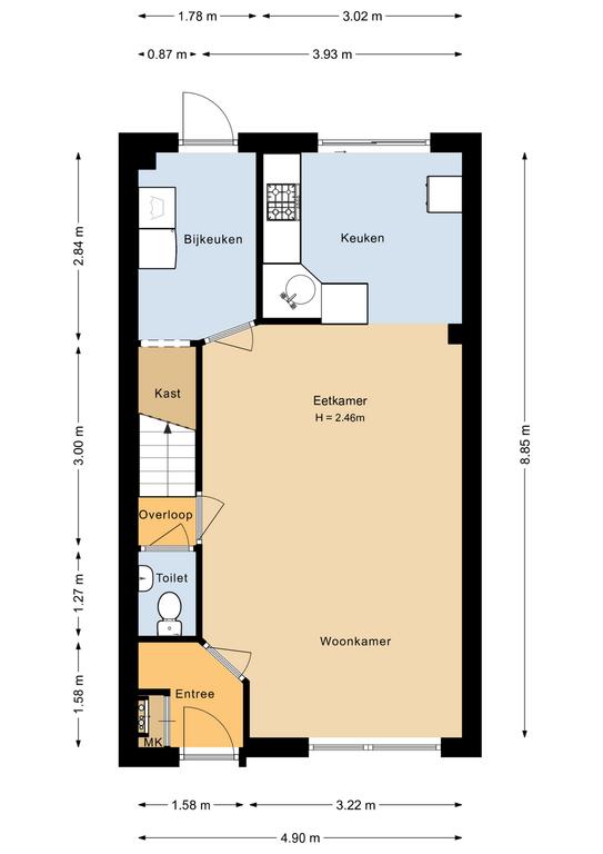 Plattegrond 1 van Osseweid 48