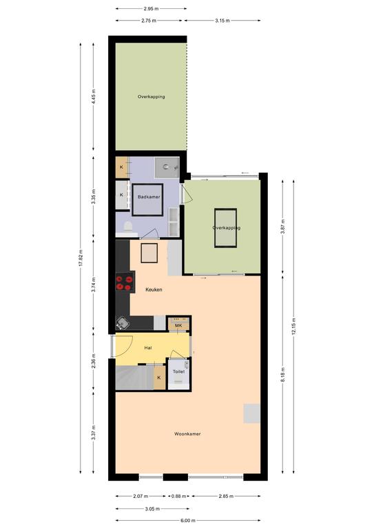 Plattegrond 1 van Douwe Brouwerweg 24