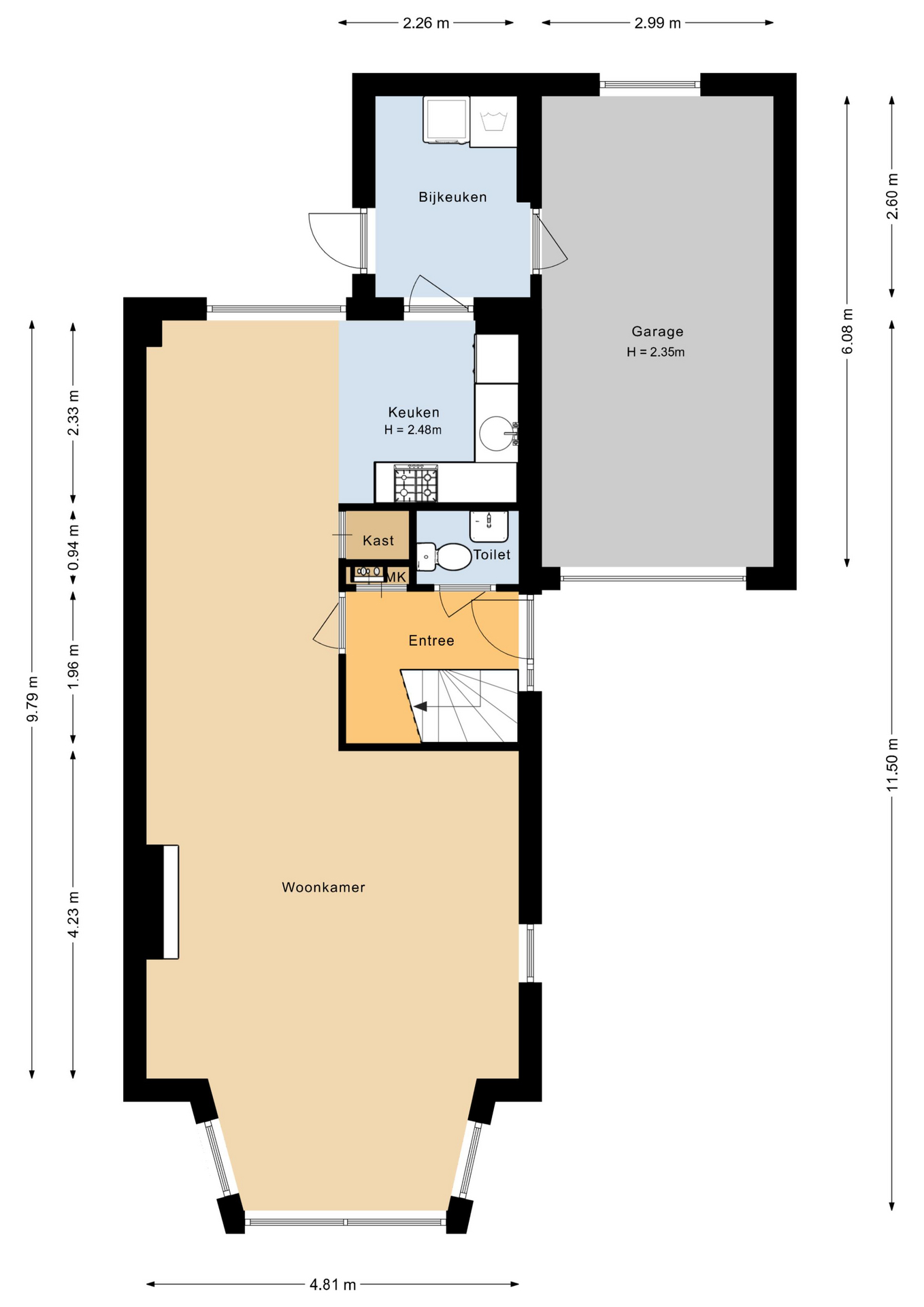Plattegrond 1 van De Bouw 29