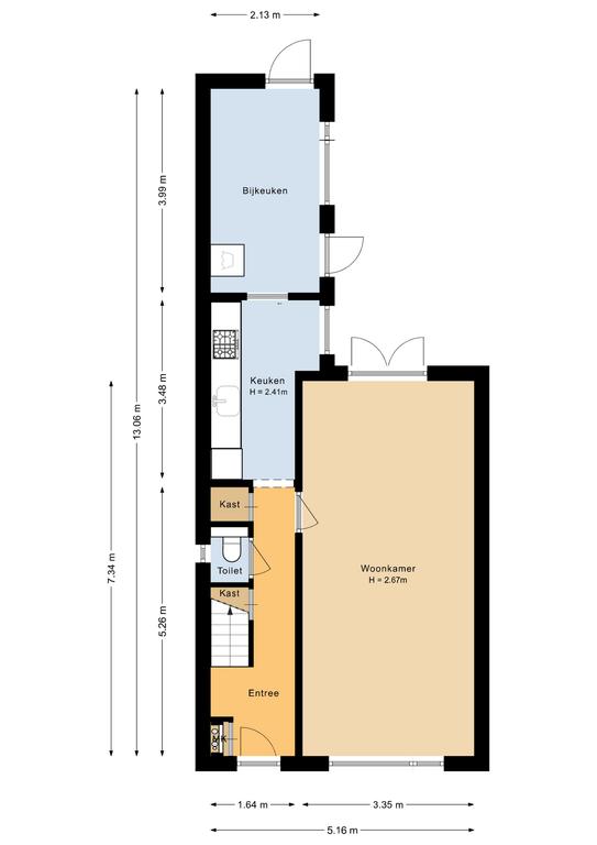 Plattegrond 1 van Kruislaan 69