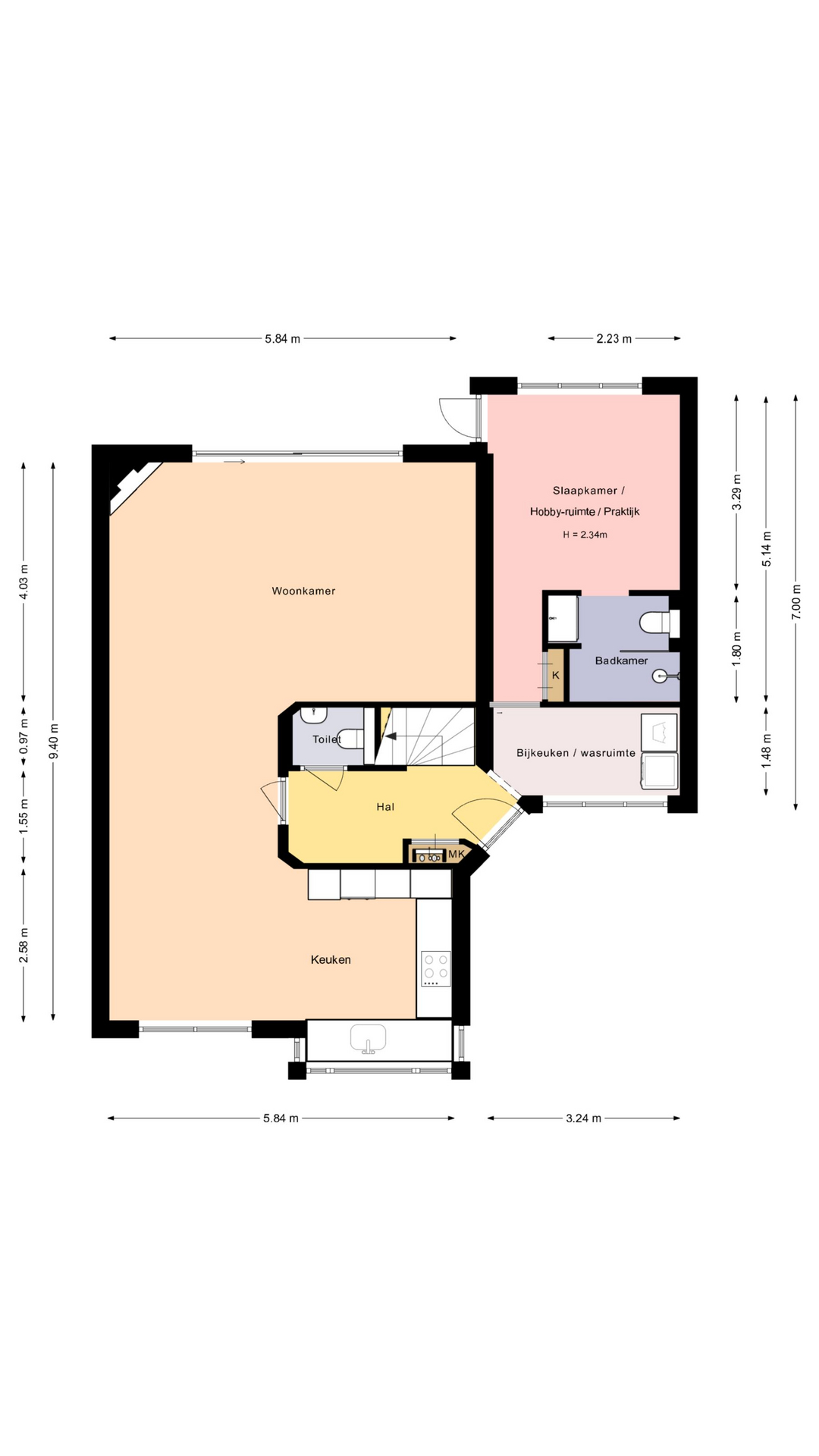 Plattegrond 1 van Schans 21