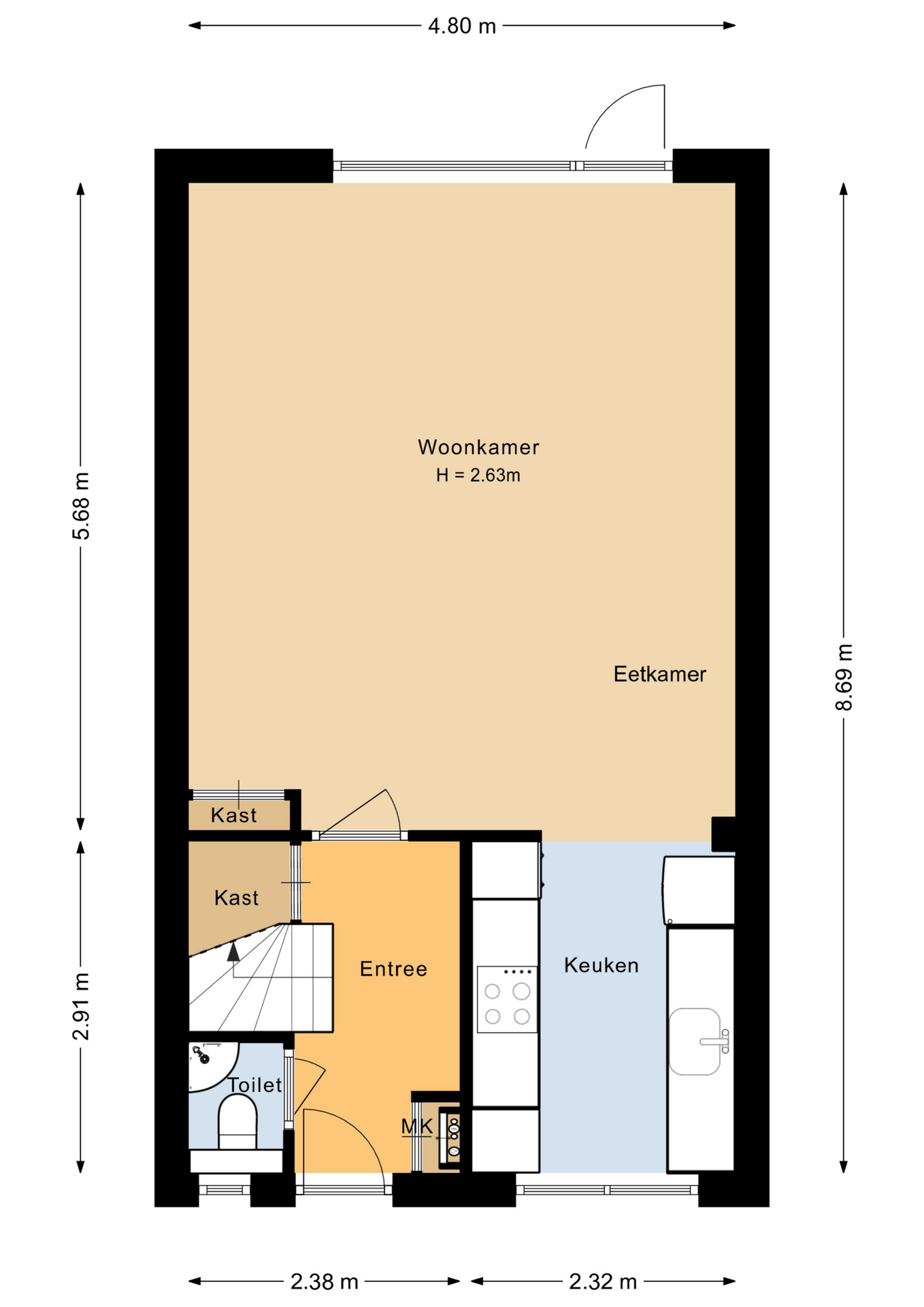 Plattegrond 1 van Marskramer 14