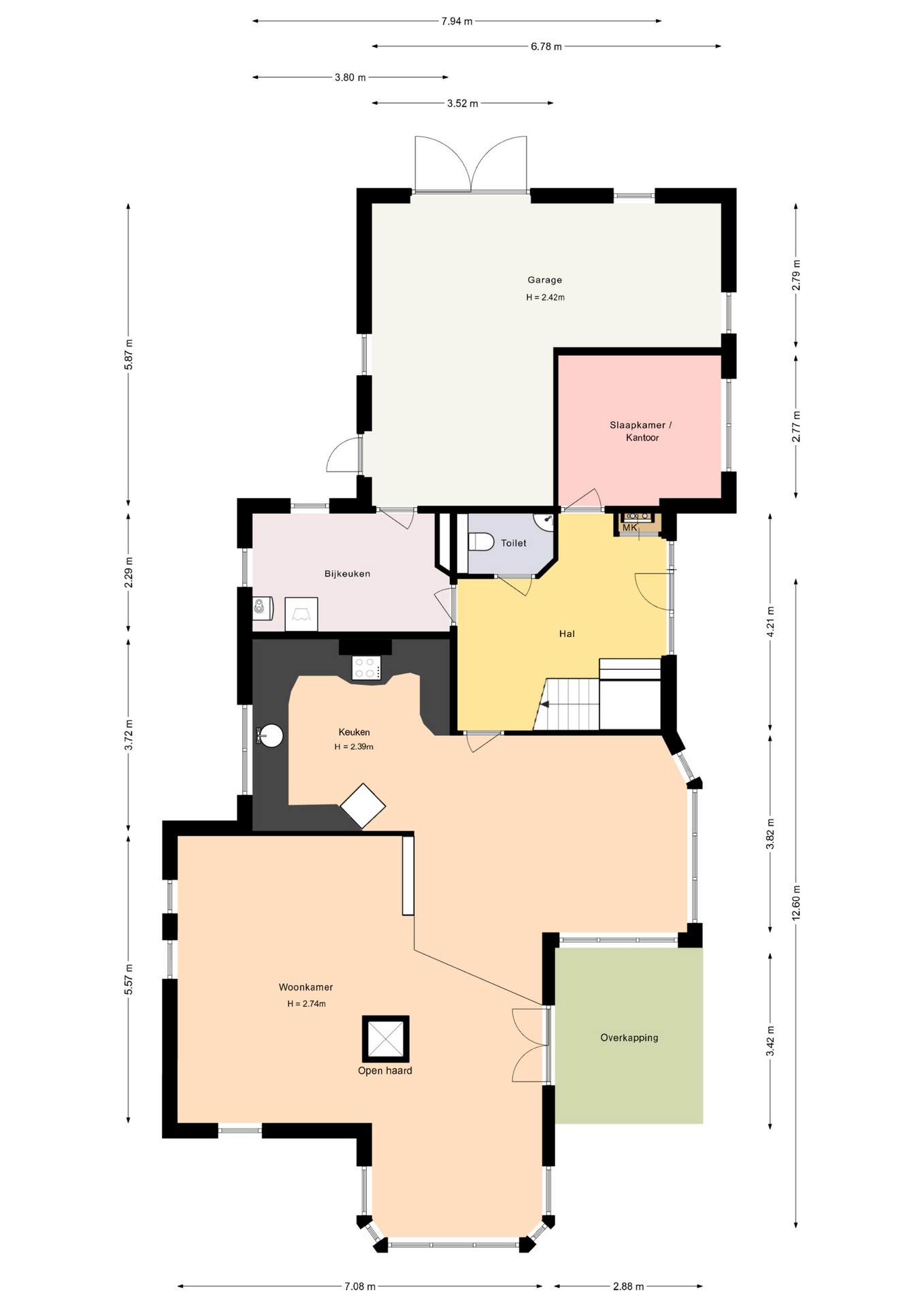 Plattegrond 1 van Oranje Nassaulaan 5