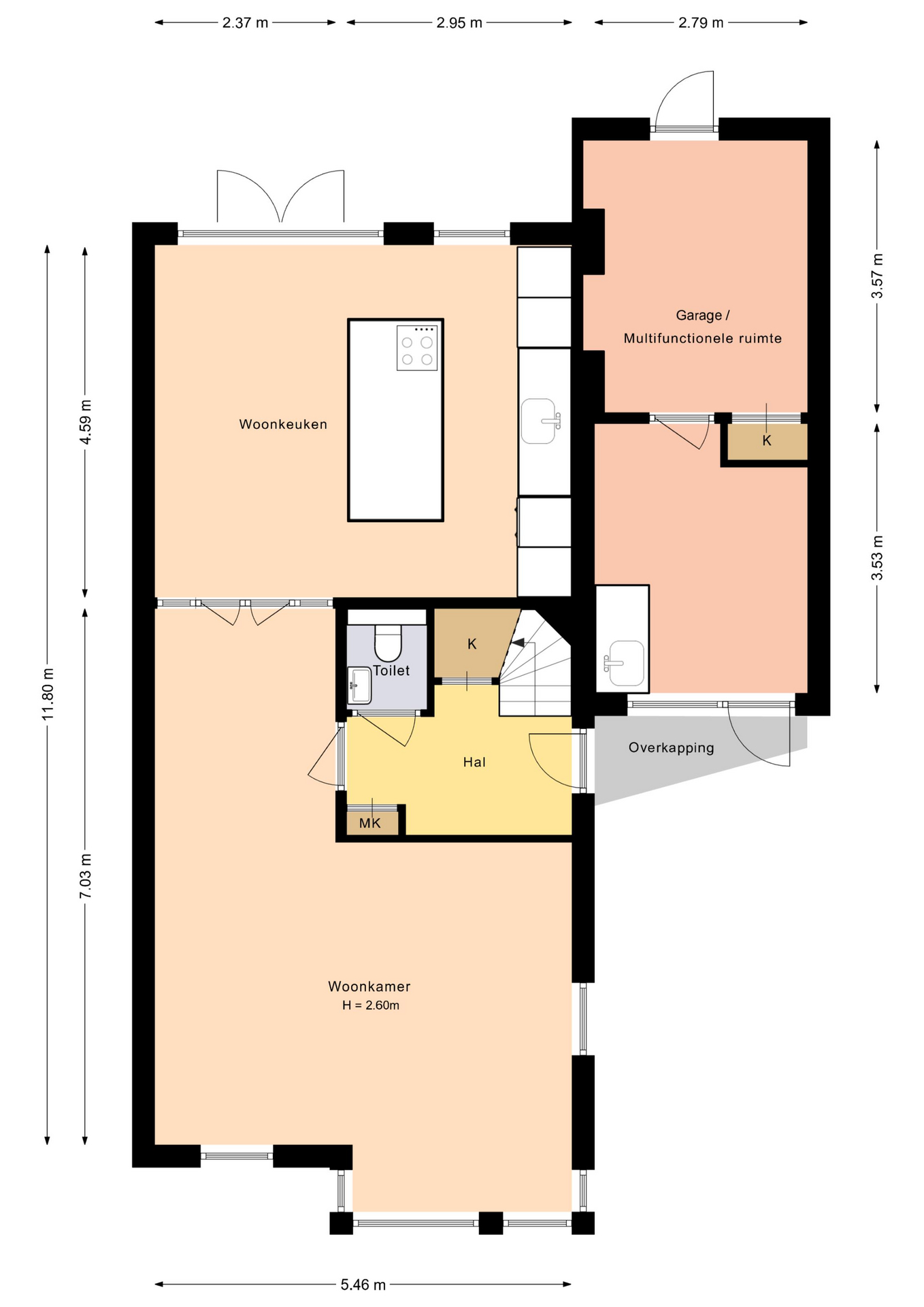 Plattegrond 1 van Katschip 11
