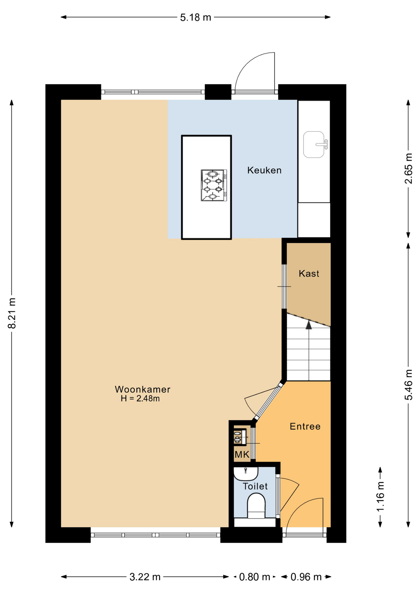 Plattegrond 1 van Jan Gooskaai 34