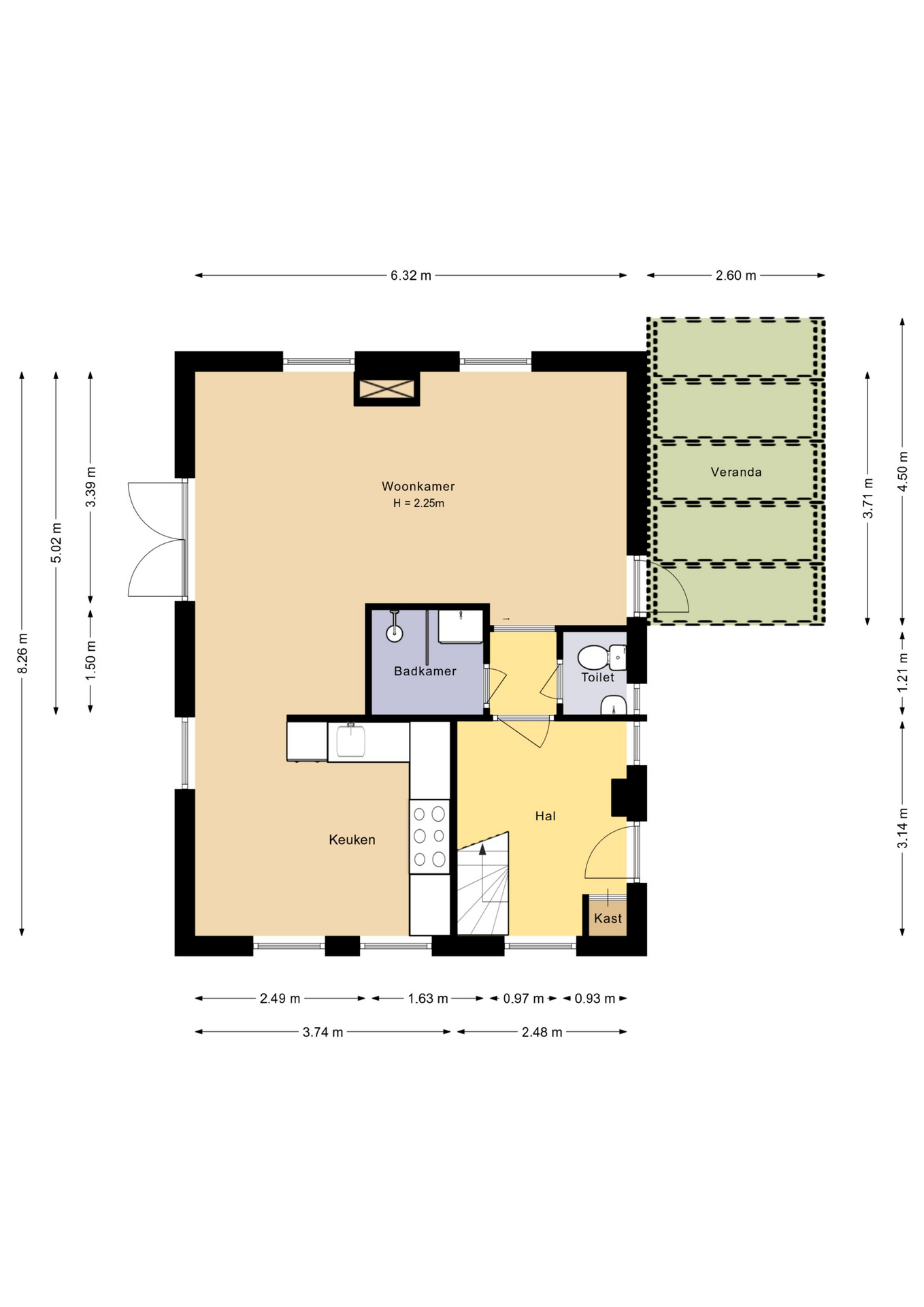 Plattegrond 1 van Oosterleek 1