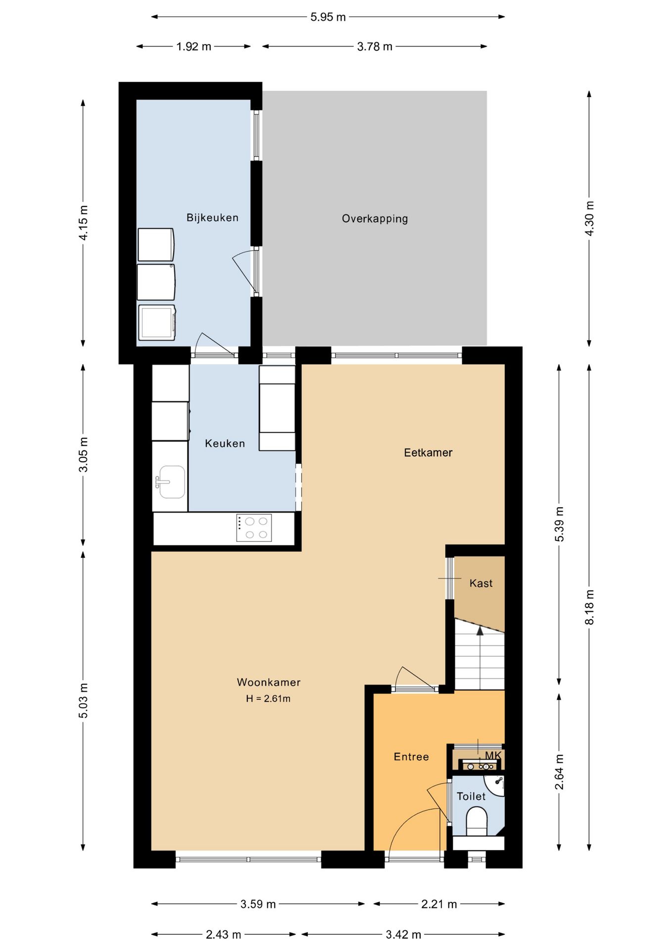 Plattegrond 1 van Murillolaan 22