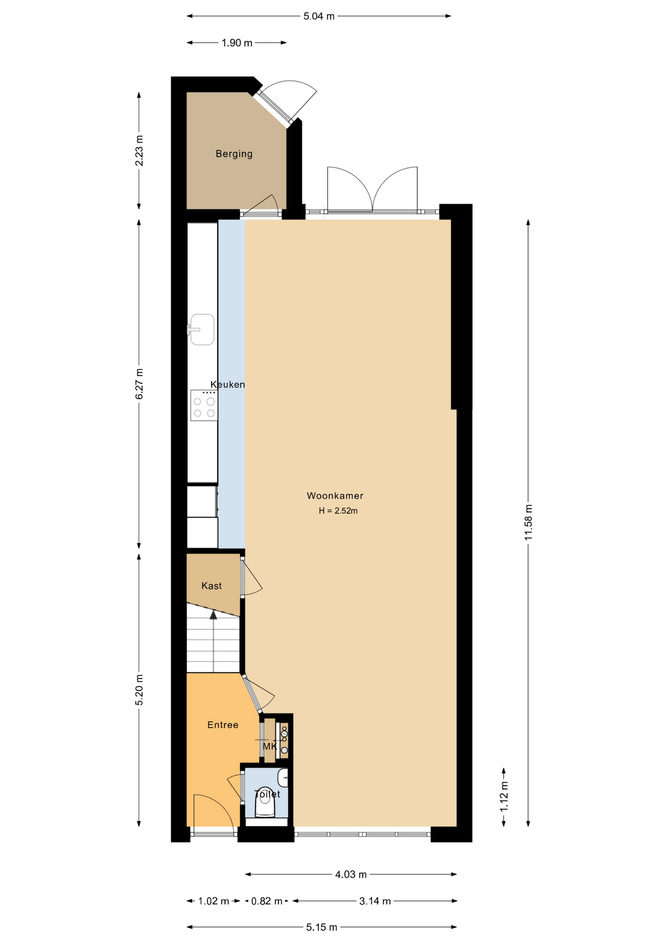 Plattegrond 1 van Jan Gooskaai 3