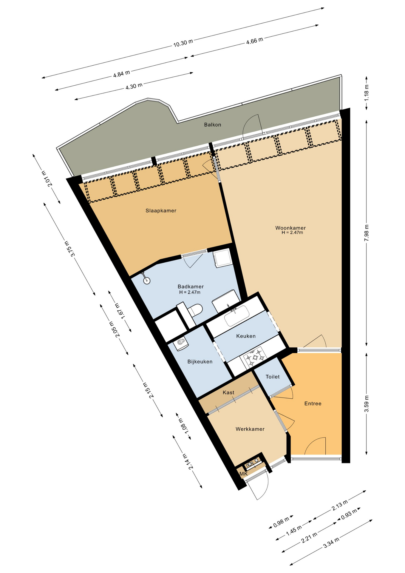 Plattegrond 1 van Noorderpoort 32