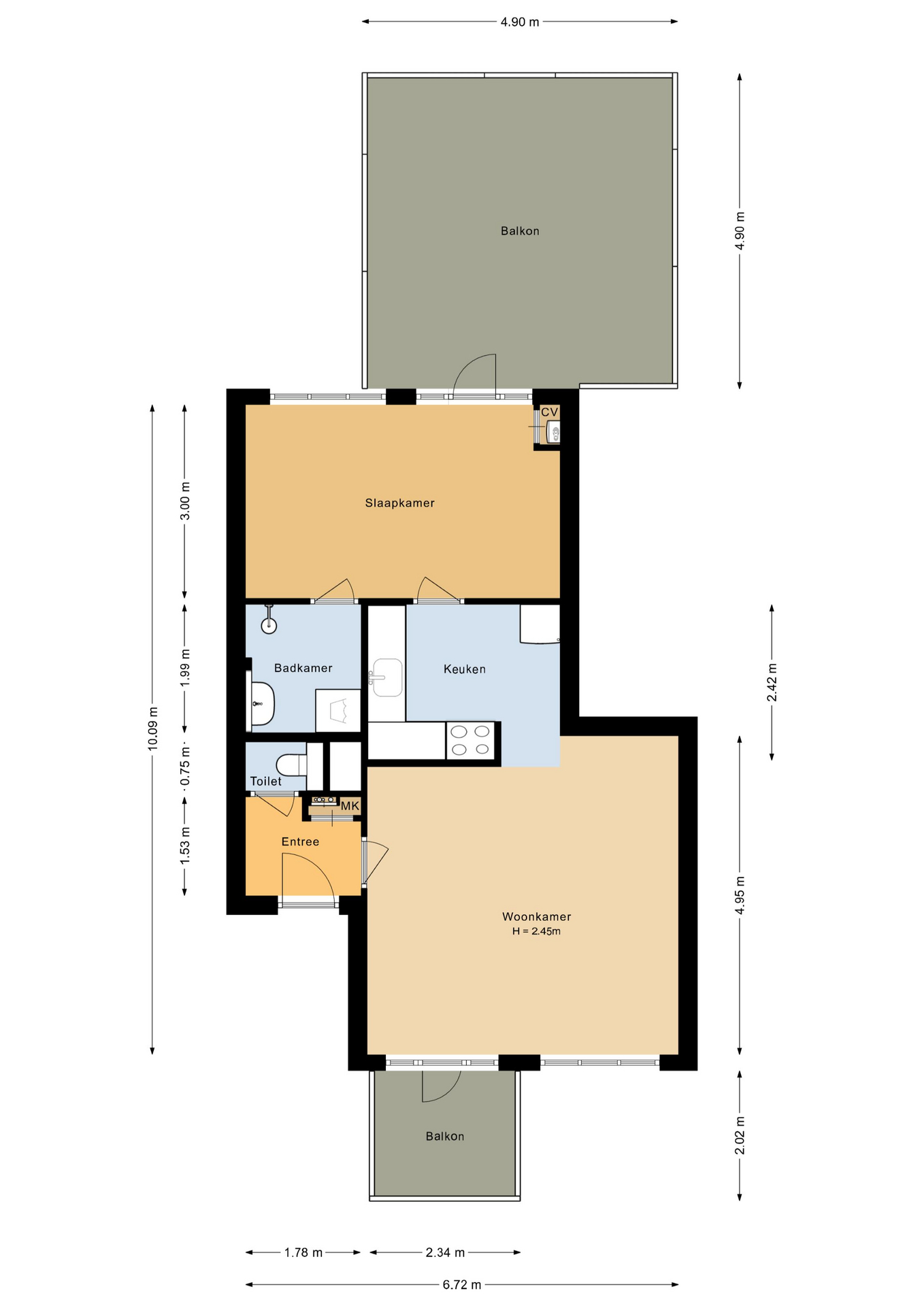 Plattegrond 1 van Beun 15